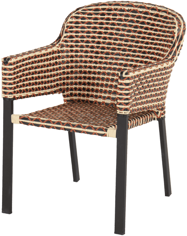 Hartman Tuinstoel 'Kelly' Wicker, kleur Rood