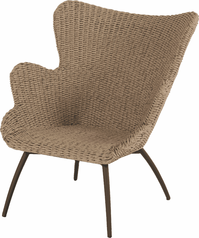 Hartman Loungestoel Grazio Wicker - Bruin