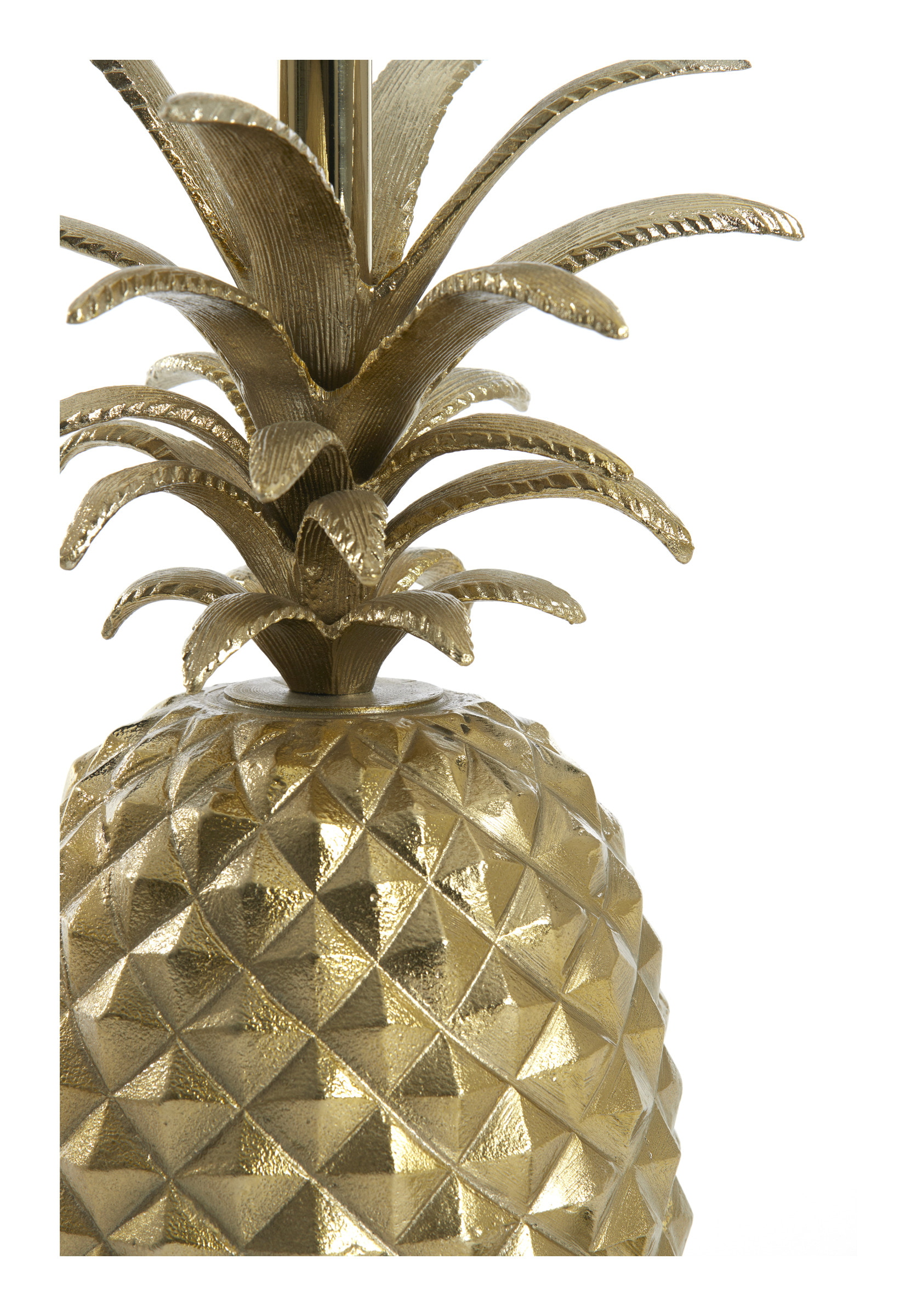 Light & Living Tafellamp 'Pineapple' 42cm, kleur Goud (excl. kap)