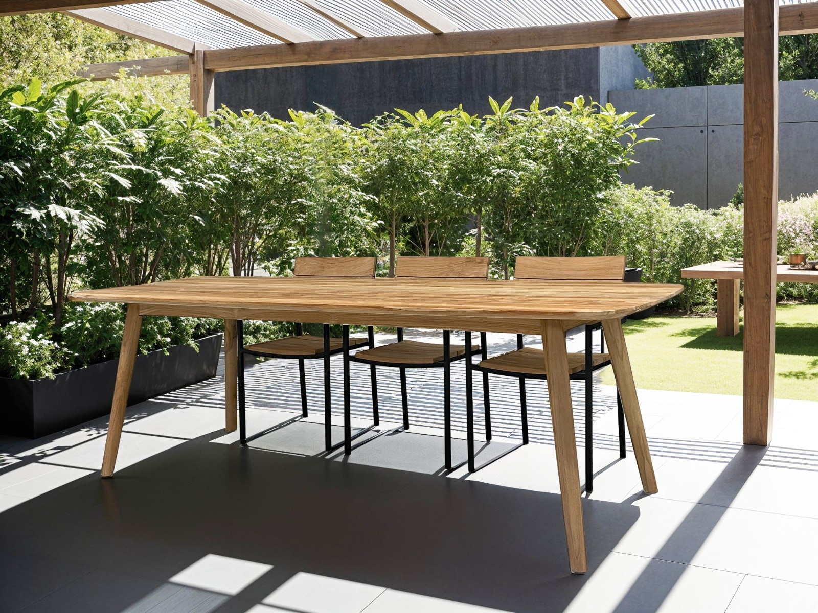 Livingfurn Tuintafel 'Lugano' Teakhout, 240 x 100cm