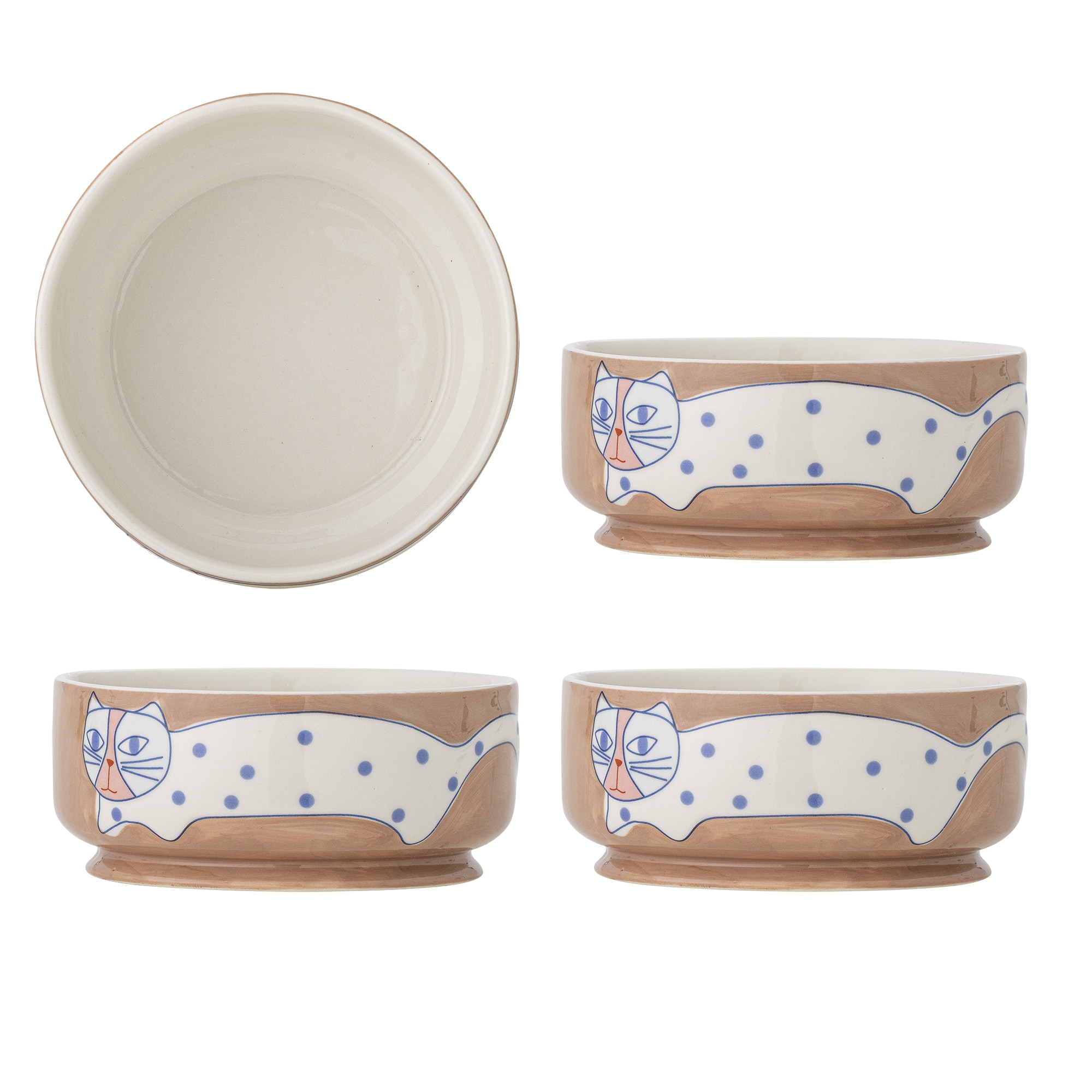 Bloomingville Schaal Missy Set van 4 stuks - Meerkleurig