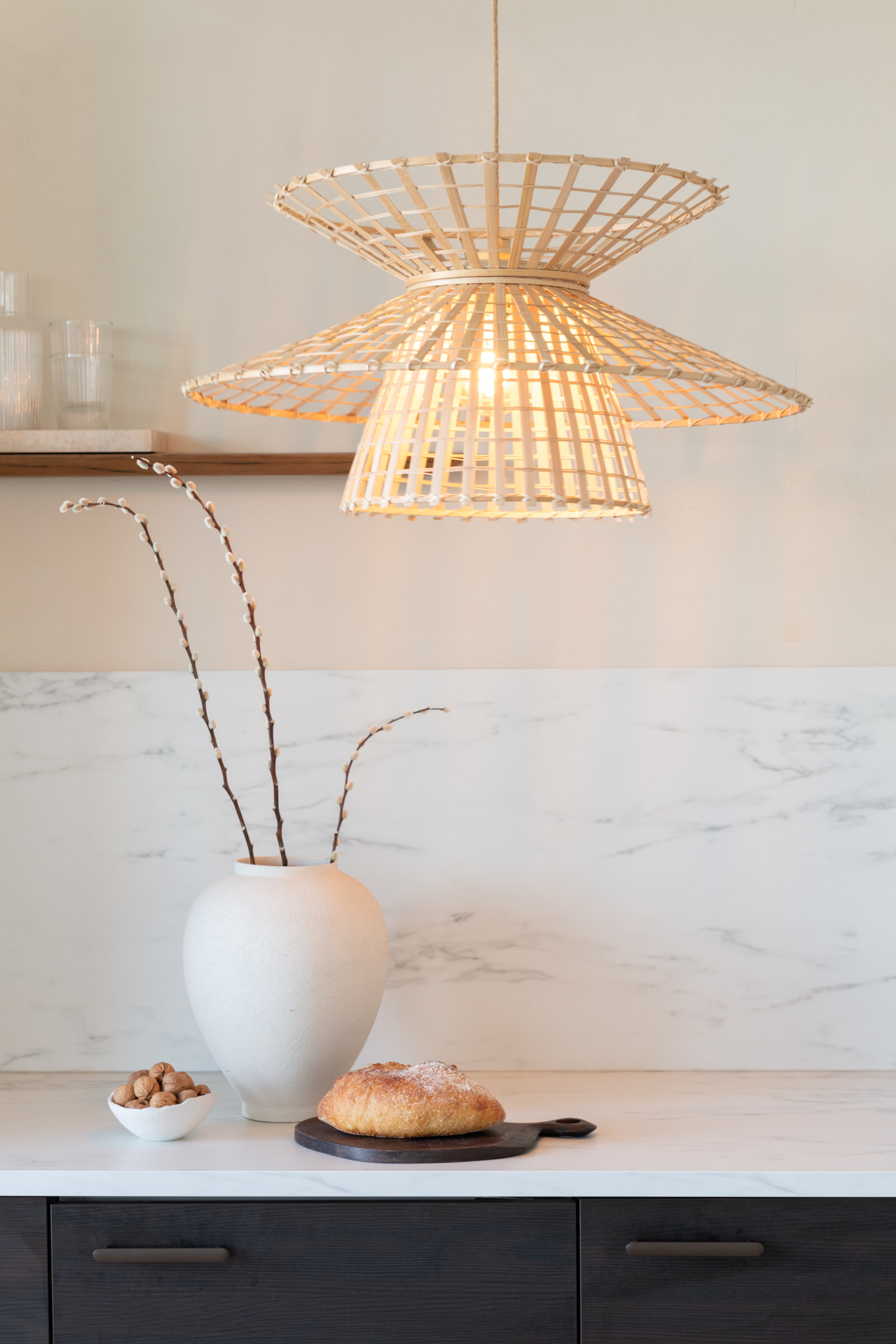 GOOD&MOJO Hanglamp 'Machu Picchu' Bamboe, 57cm, kleur Naturel