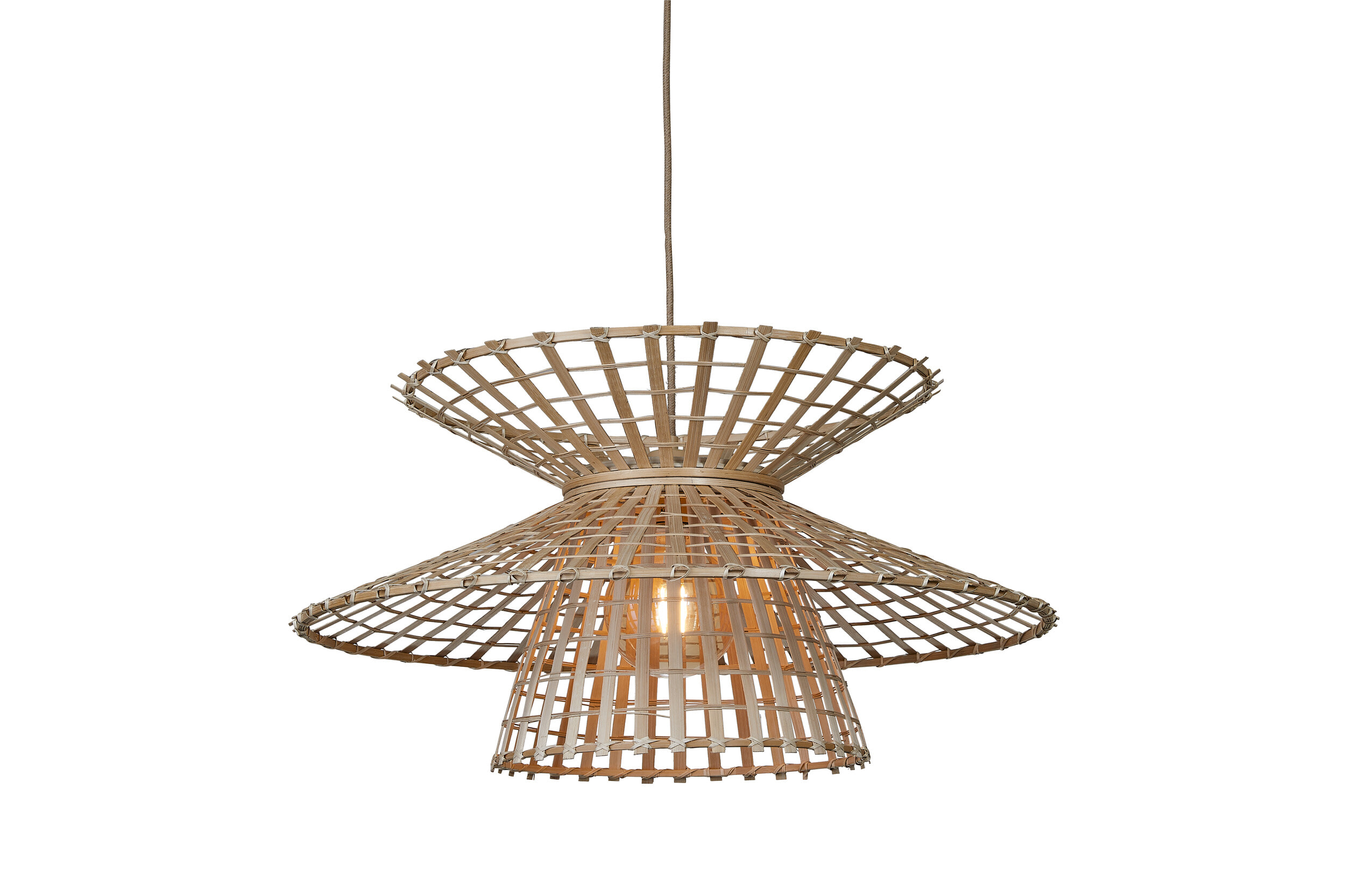 GOOD&MOJO Hanglamp 'Machu Picchu' Bamboe, 57cm