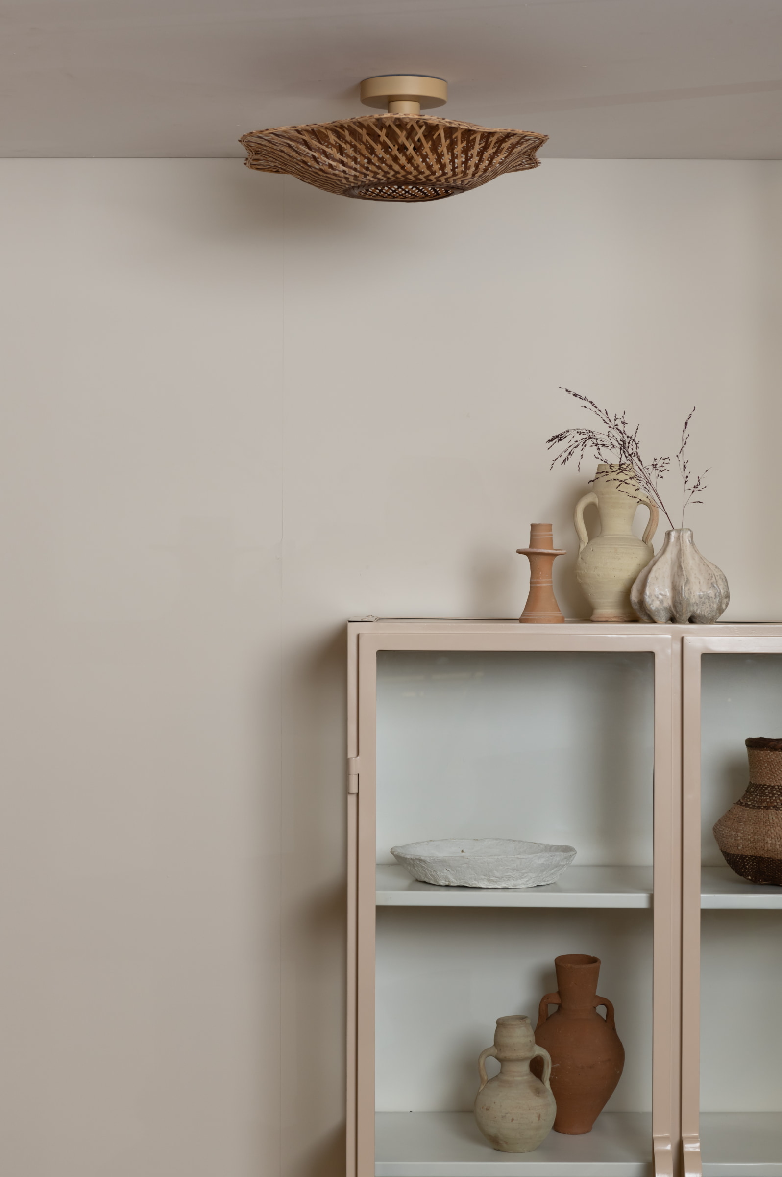 GOOD&MOJO Plafondlamp 'Madura' Bamboe, 44cm, kleur Naturel/Bruin