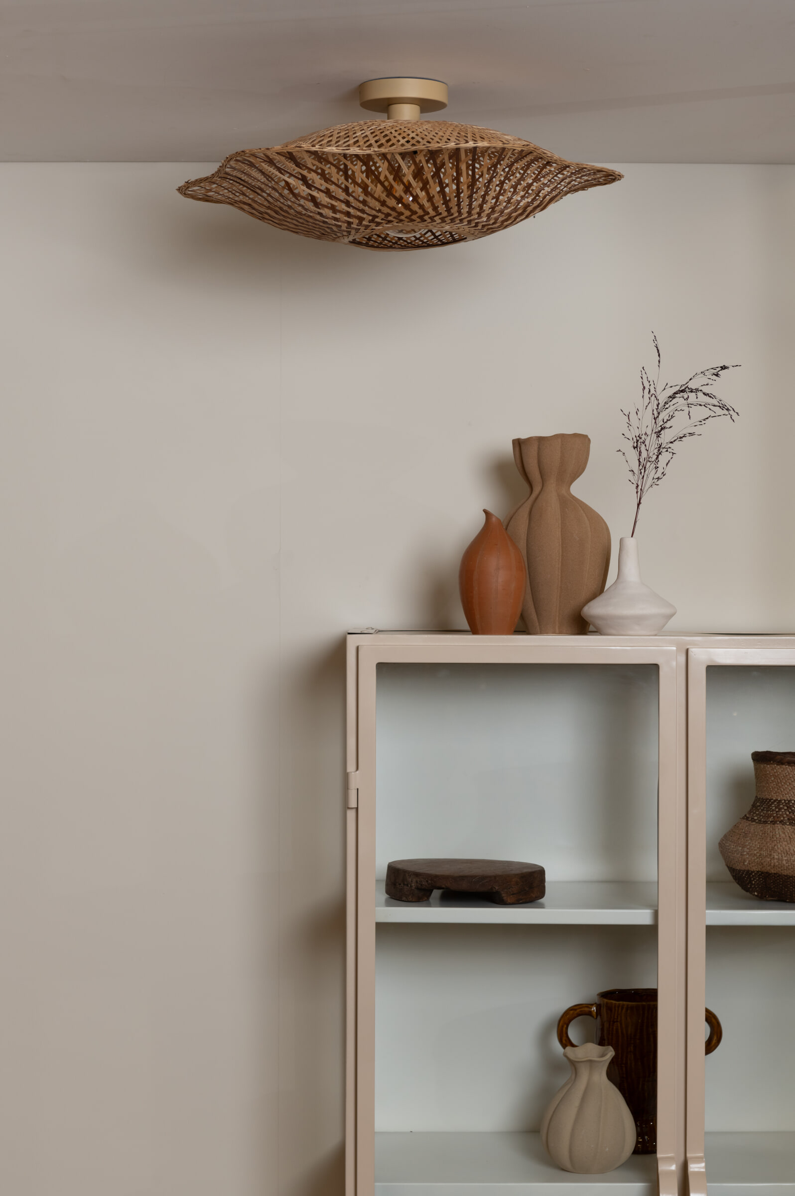 GOOD&MOJO Plafondlamp 'Madura' Bamboe, 60cm, kleur Naturel/Bruin