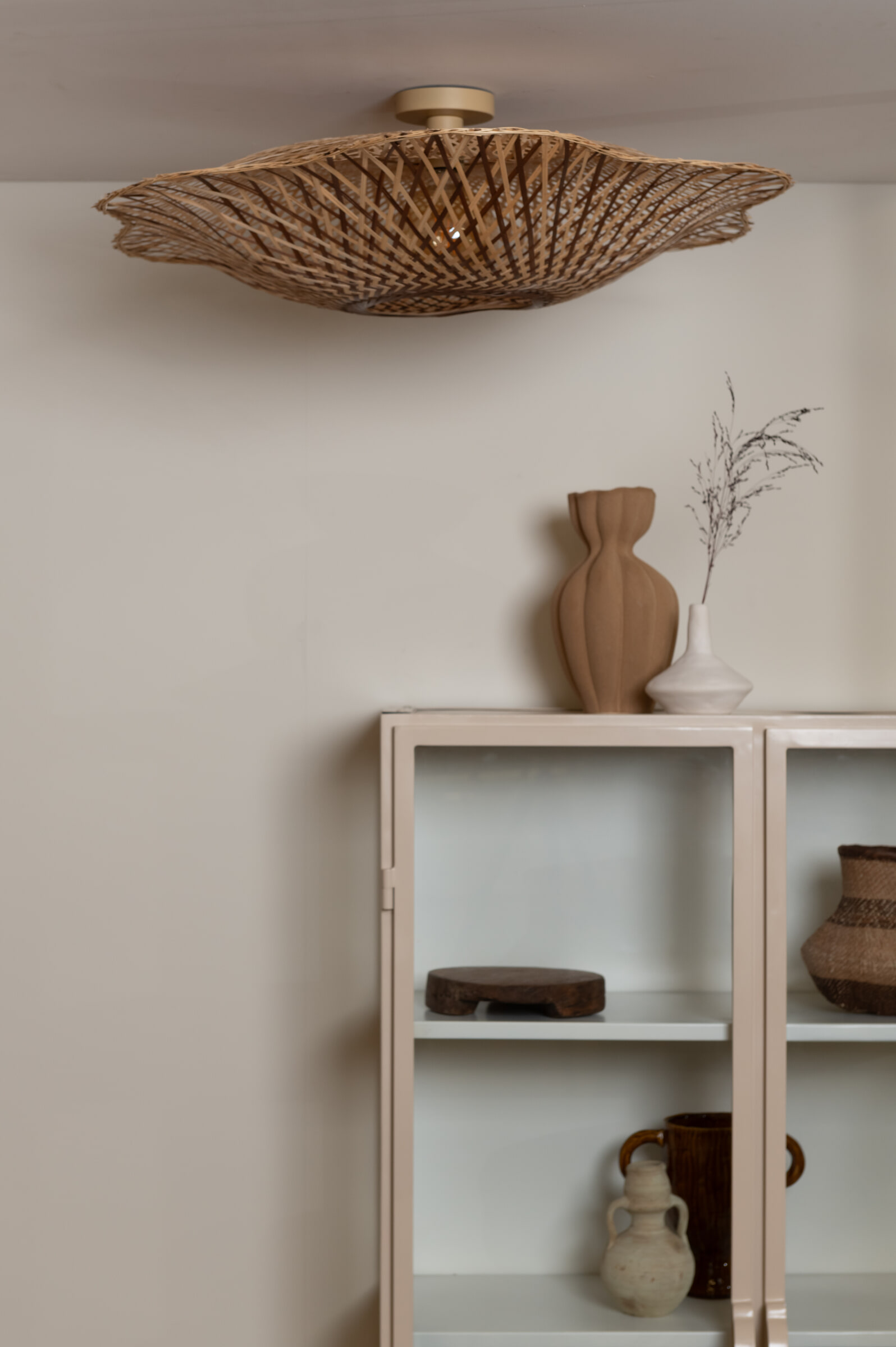 GOOD&MOJO Plafondlamp 'Madura' Bamboe, 87cm, kleur Naturel/Bruin