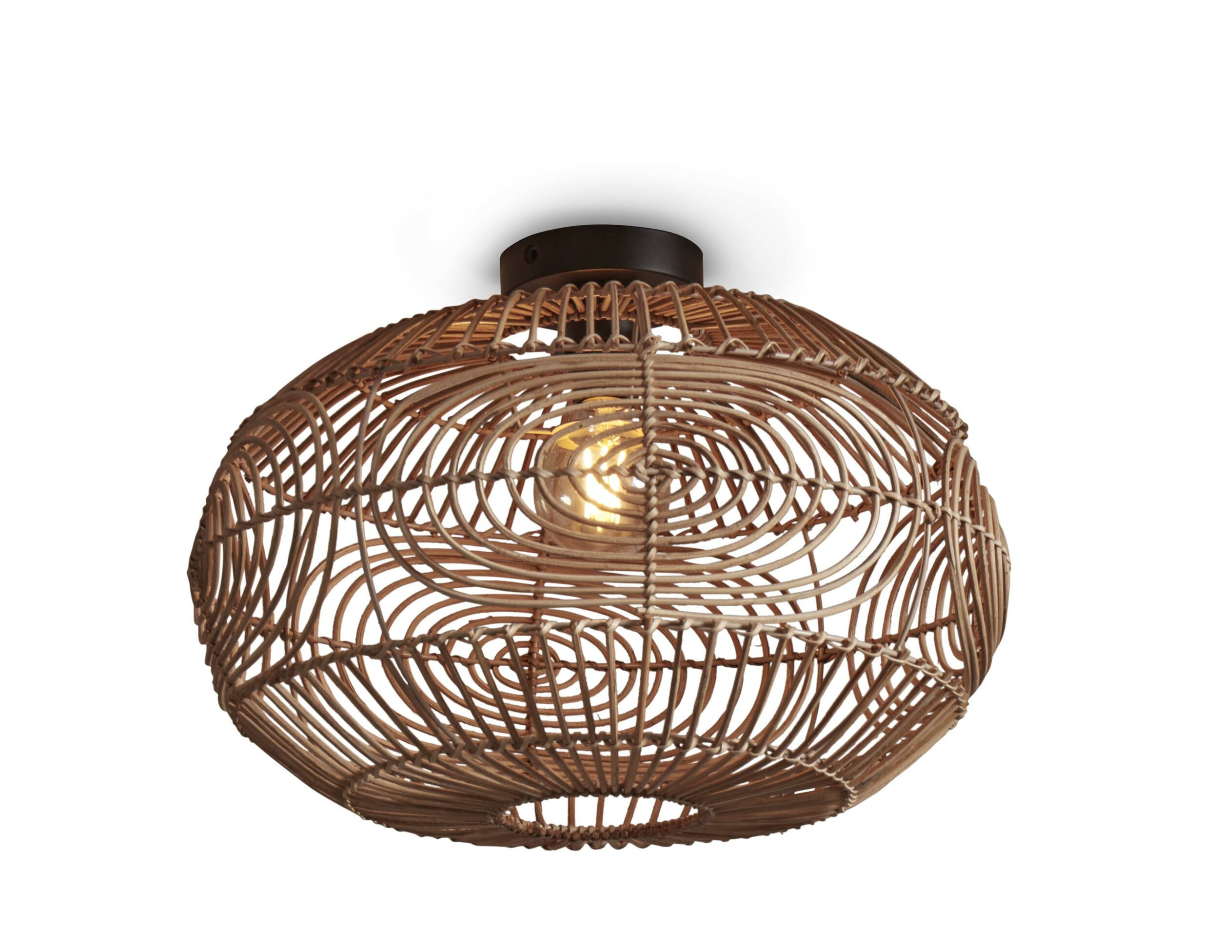 GOOD&MOJO Plafondlamp 'Madeira' Rotan, 48cm