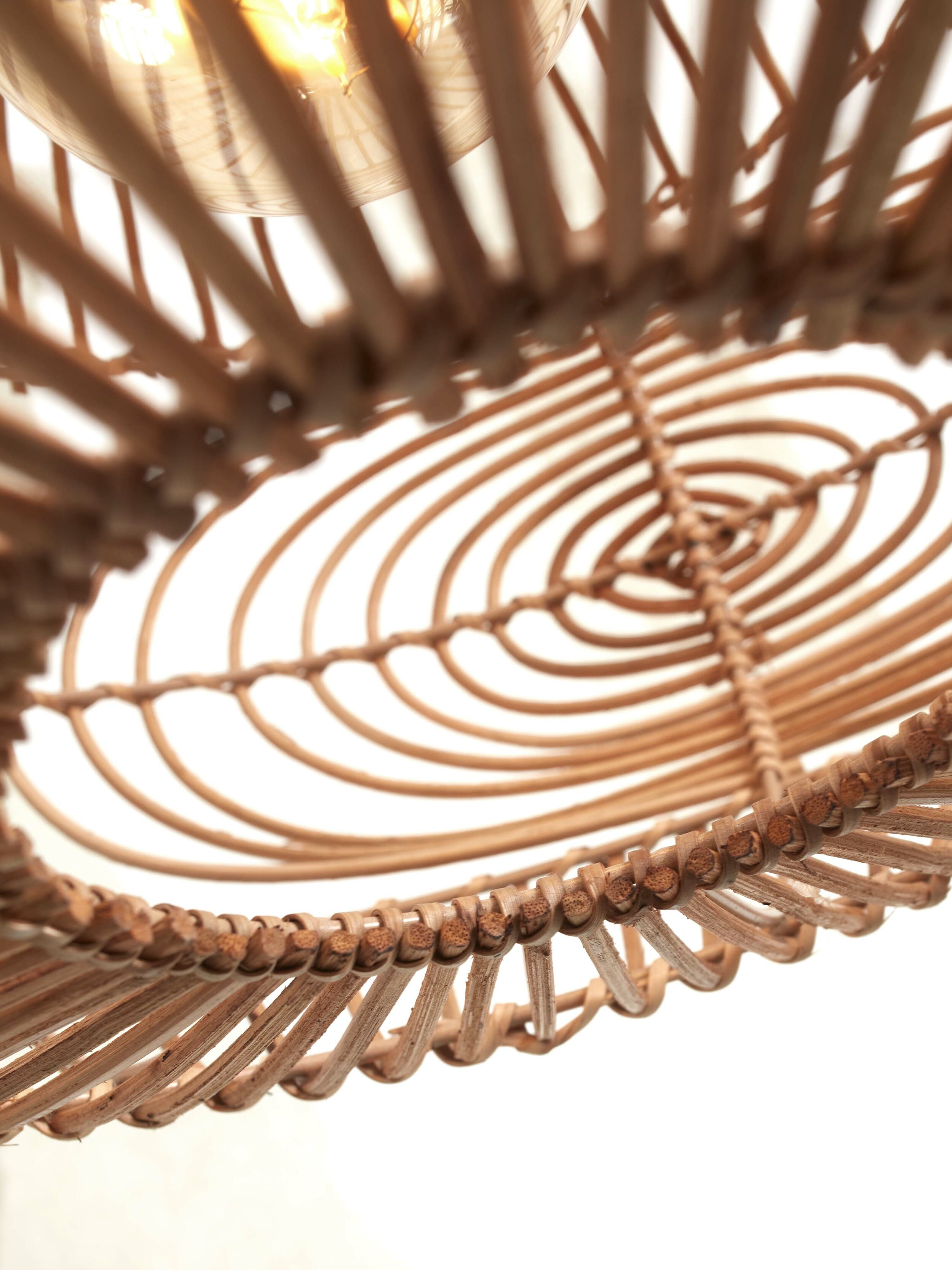 GOOD&MOJO Vloerlamp 'Madeira' Bamboe en rotan, 176cm, kleur Naturel