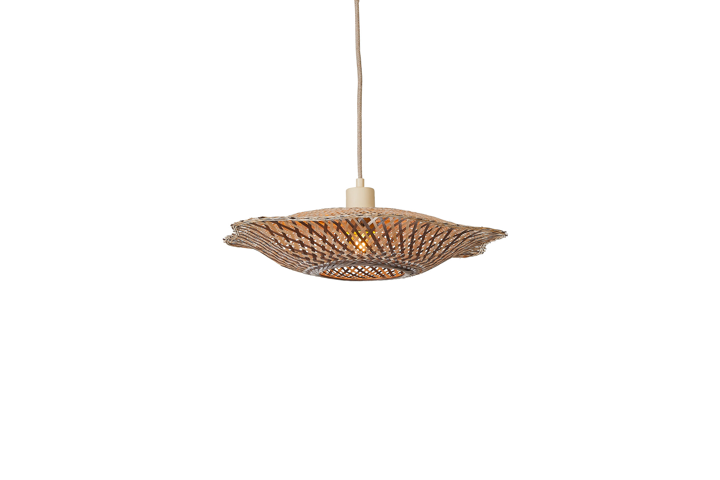 GOOD&MOJO Hanglamp 'Madura' Bamboe, kleur Naturel/Bruin