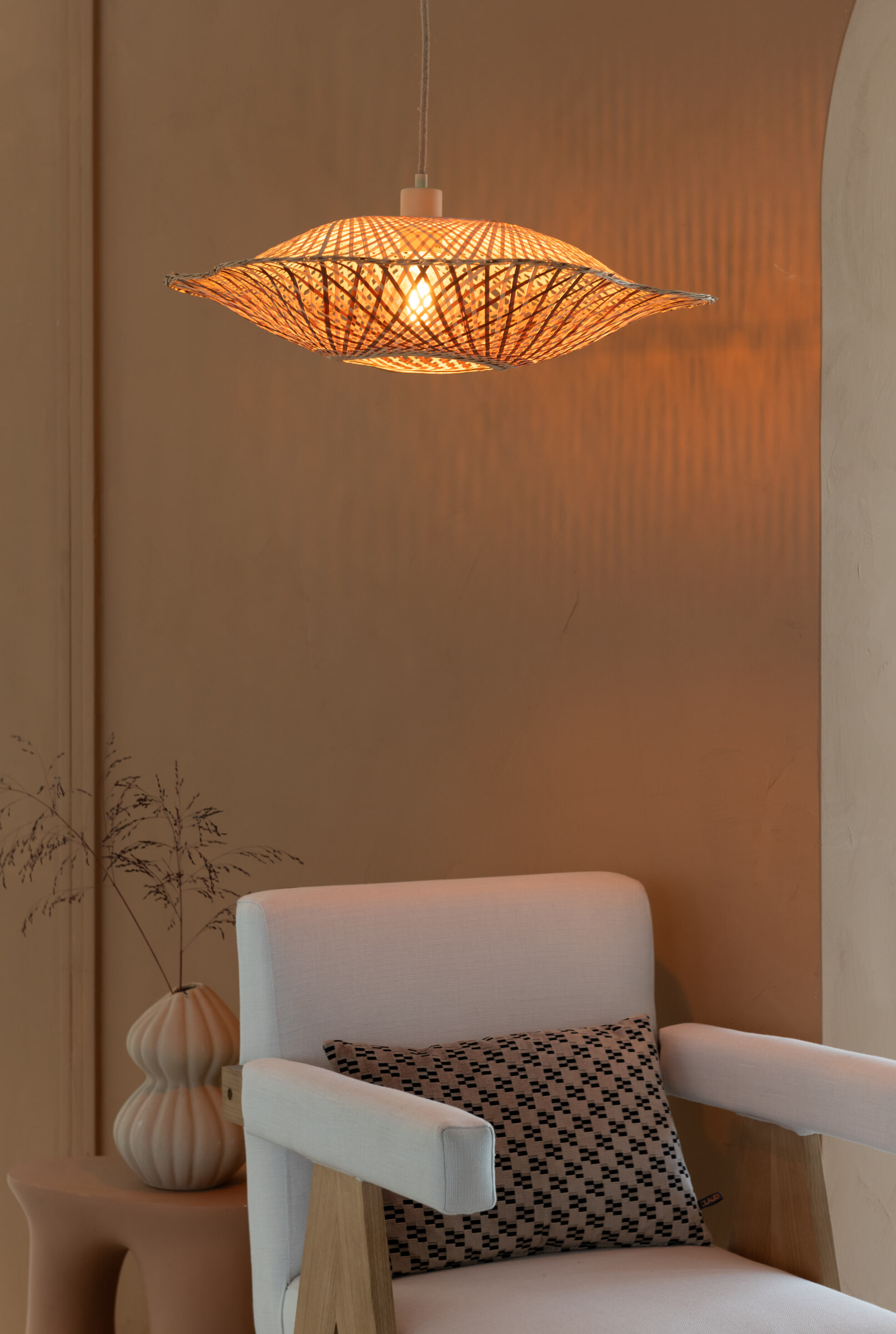 GOOD&MOJO Hanglamp 'Madura' Bamboe, 60cm, kleur Naturel/Bruin