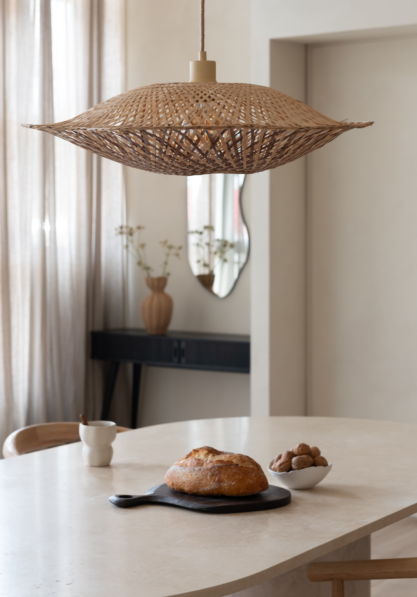 GOOD&MOJO Hanglamp 'Madura' Bamboe, 87cm, kleur Naturel/Bruin
