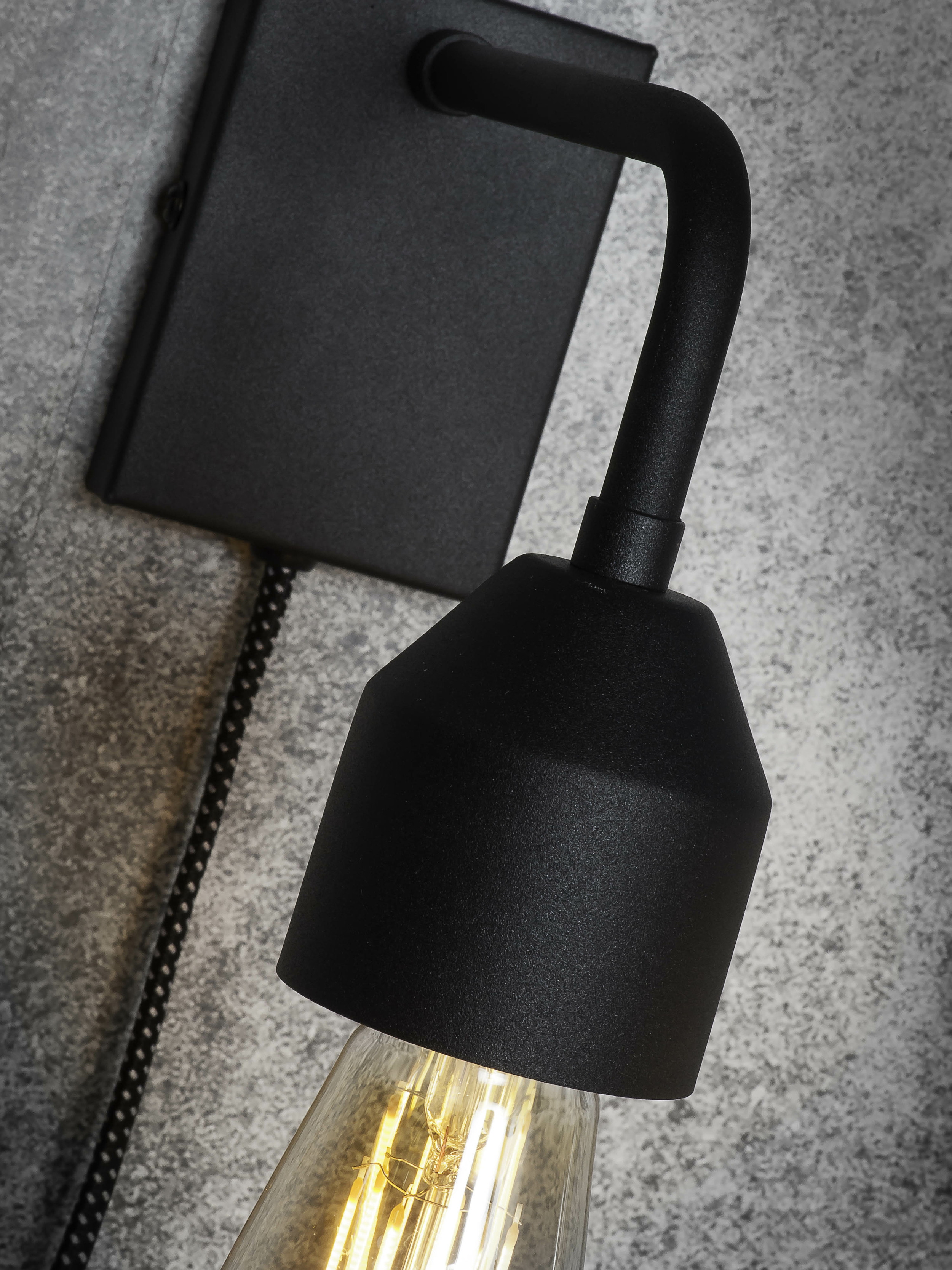its about RoMi Wandlamp 'Madrid' kleur Zwart