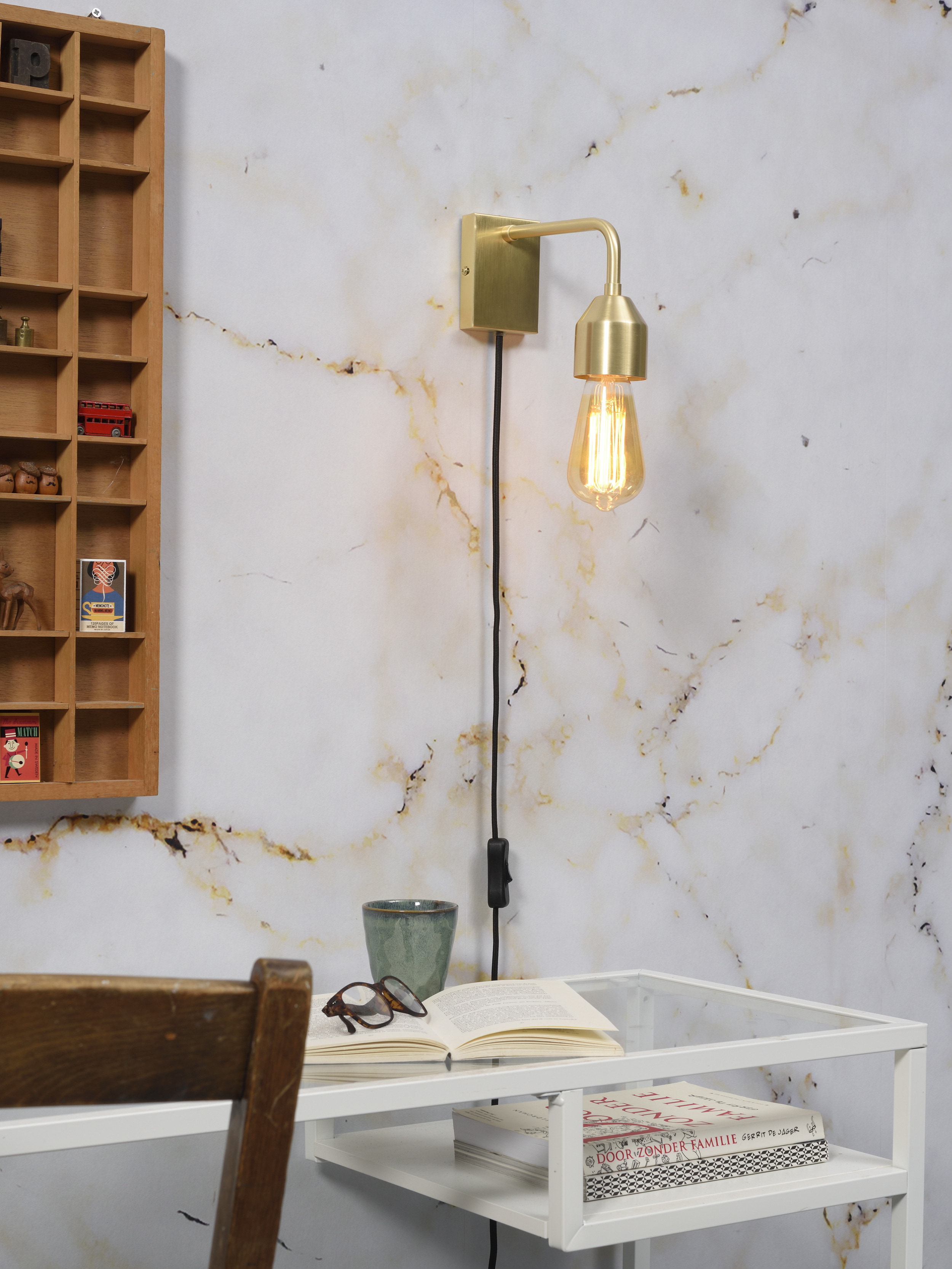 its about RoMi Wandlamp 'Madrid' kleur Goud