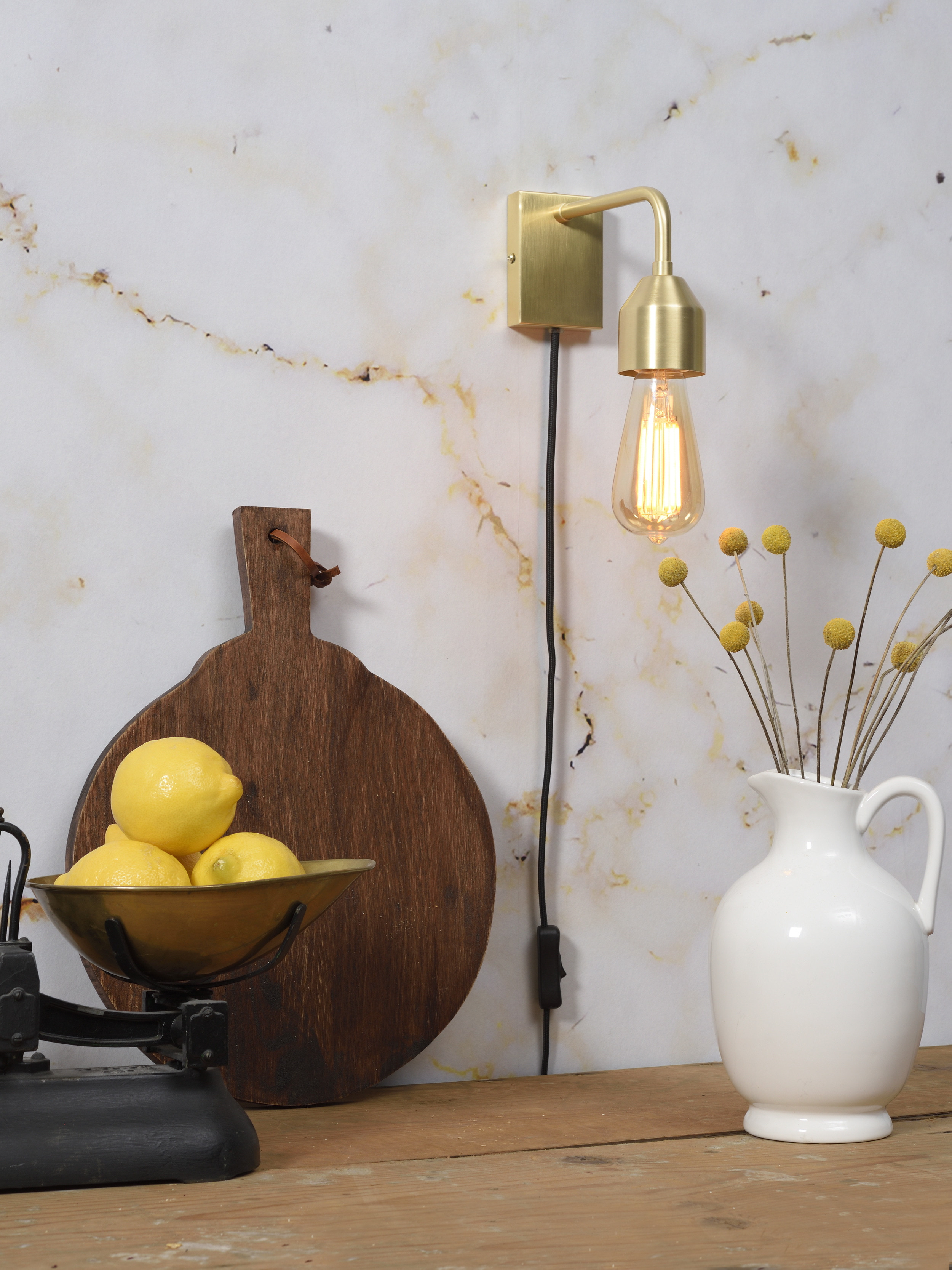its about RoMi Wandlamp 'Madrid' kleur Goud