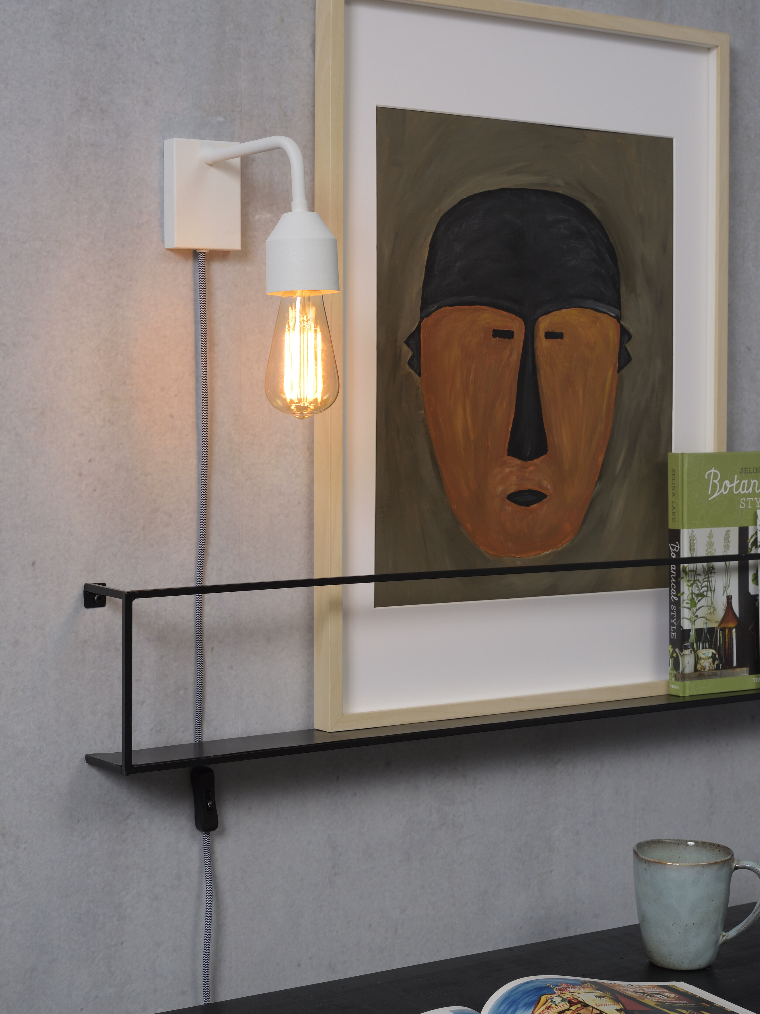 its about RoMi Wandlamp 'Madrid' kleur Wit