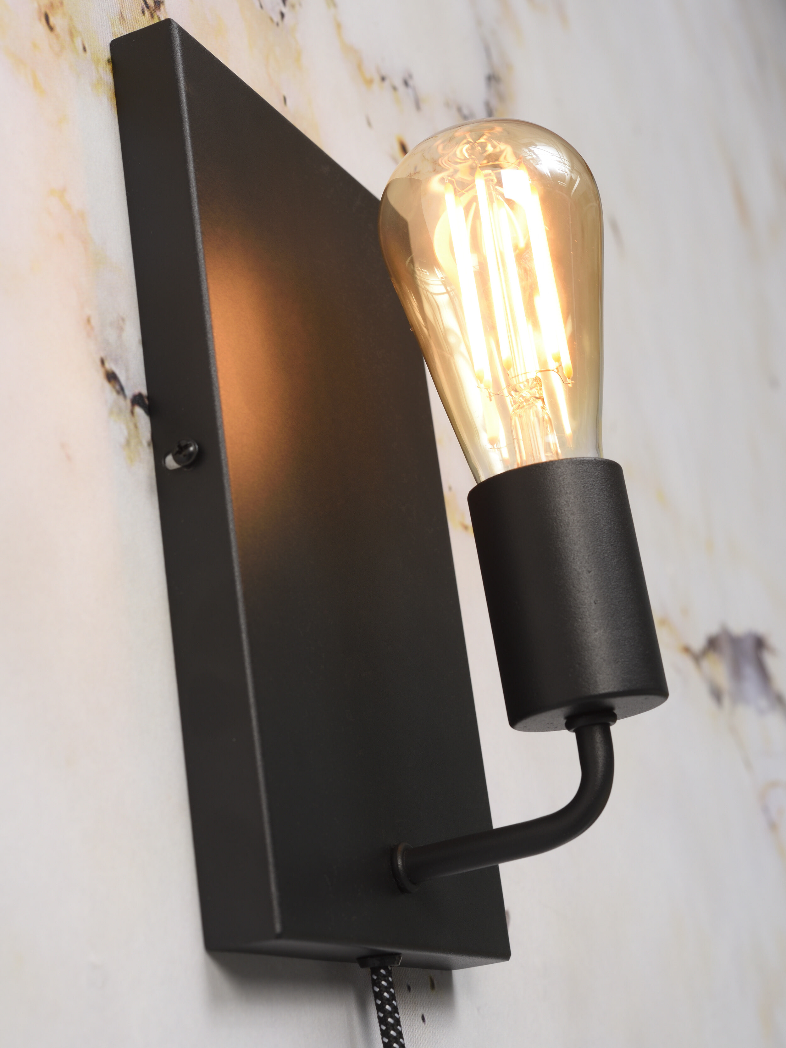 its about RoMi Wandlamp 'Madrid' 25cm, kleur Zwart