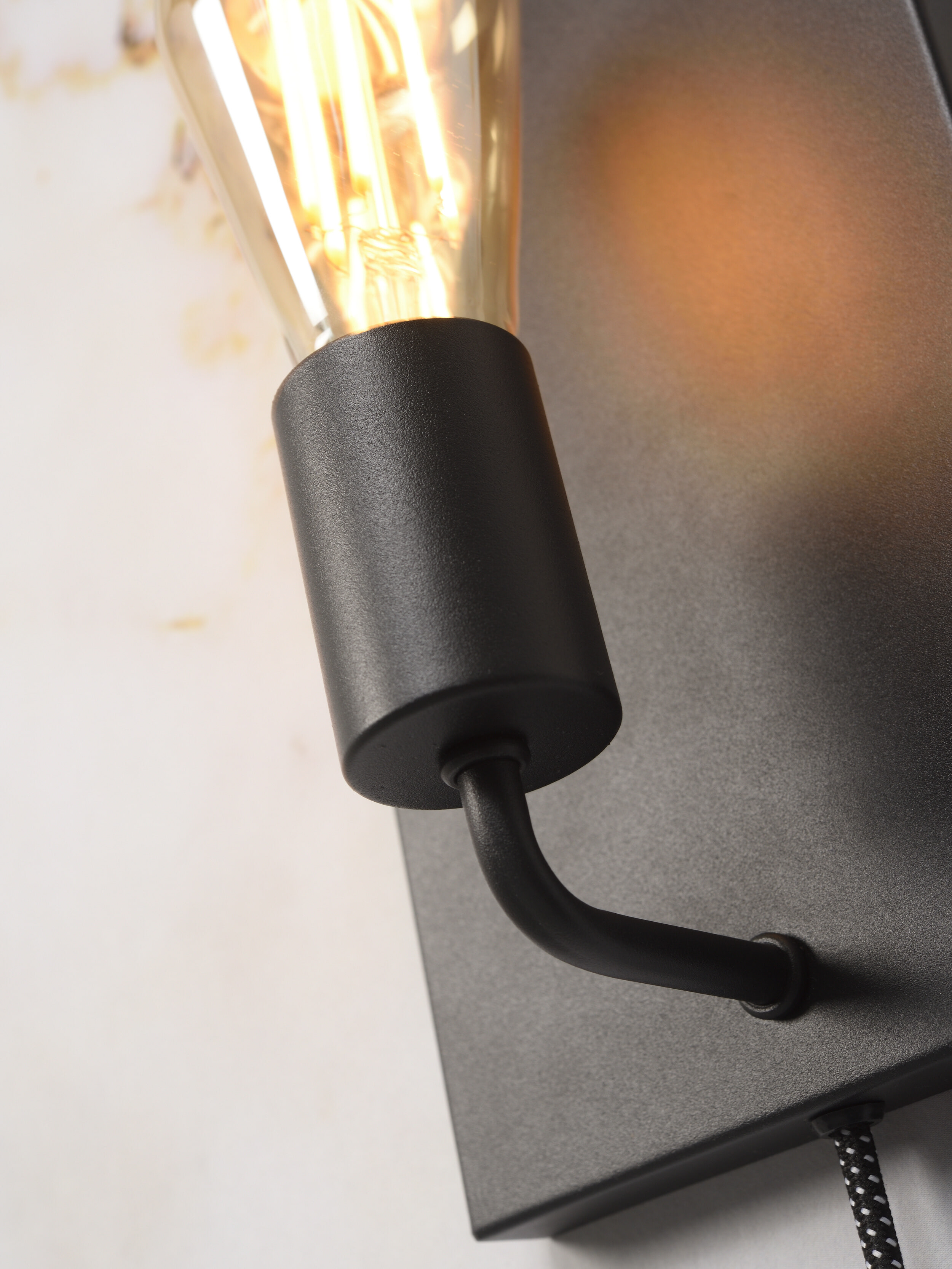 its about RoMi Wandlamp 'Madrid' 25cm, kleur Zwart