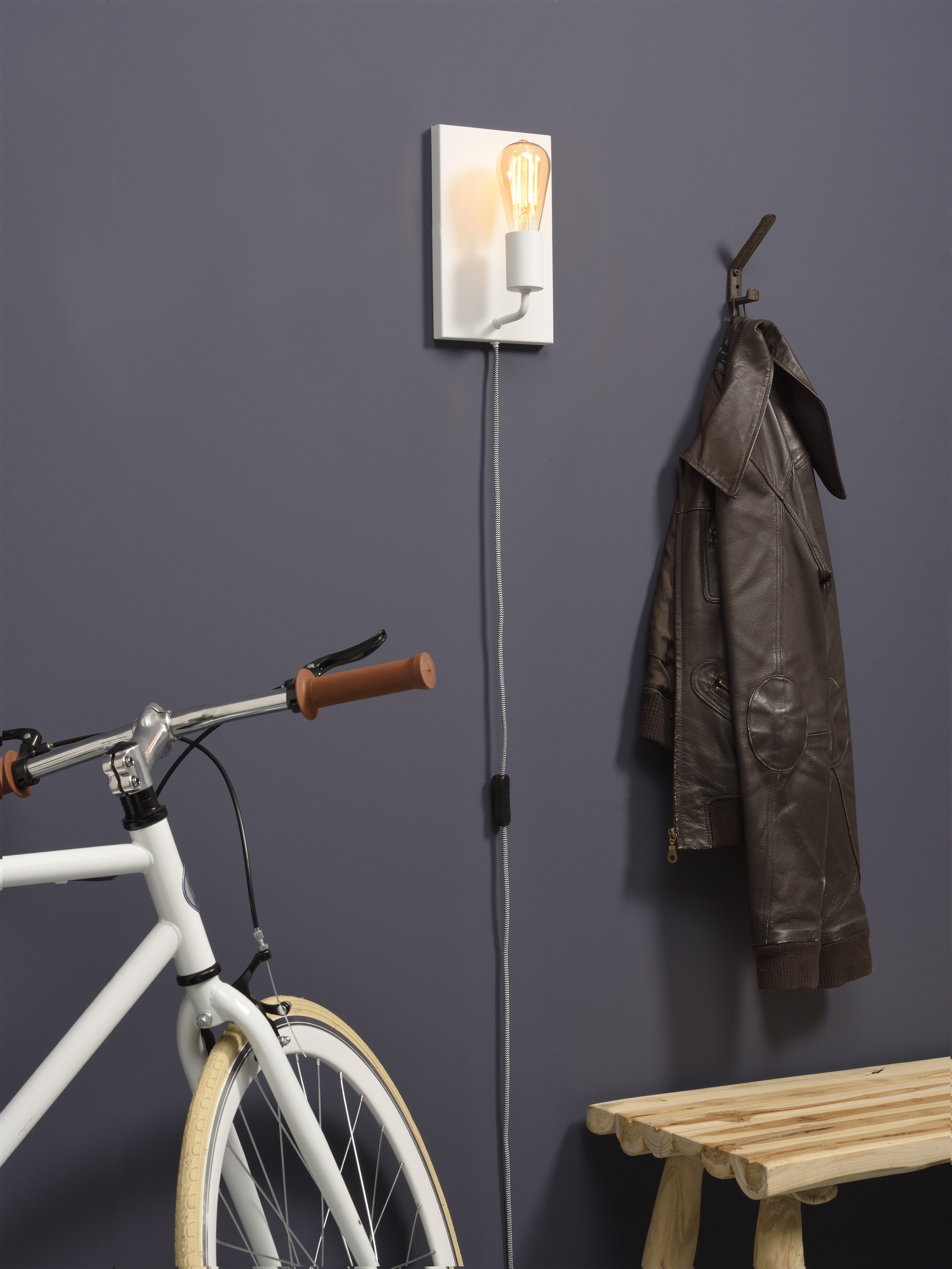 its about RoMi Wandlamp 'Madrid' 25cm, kleur Wit