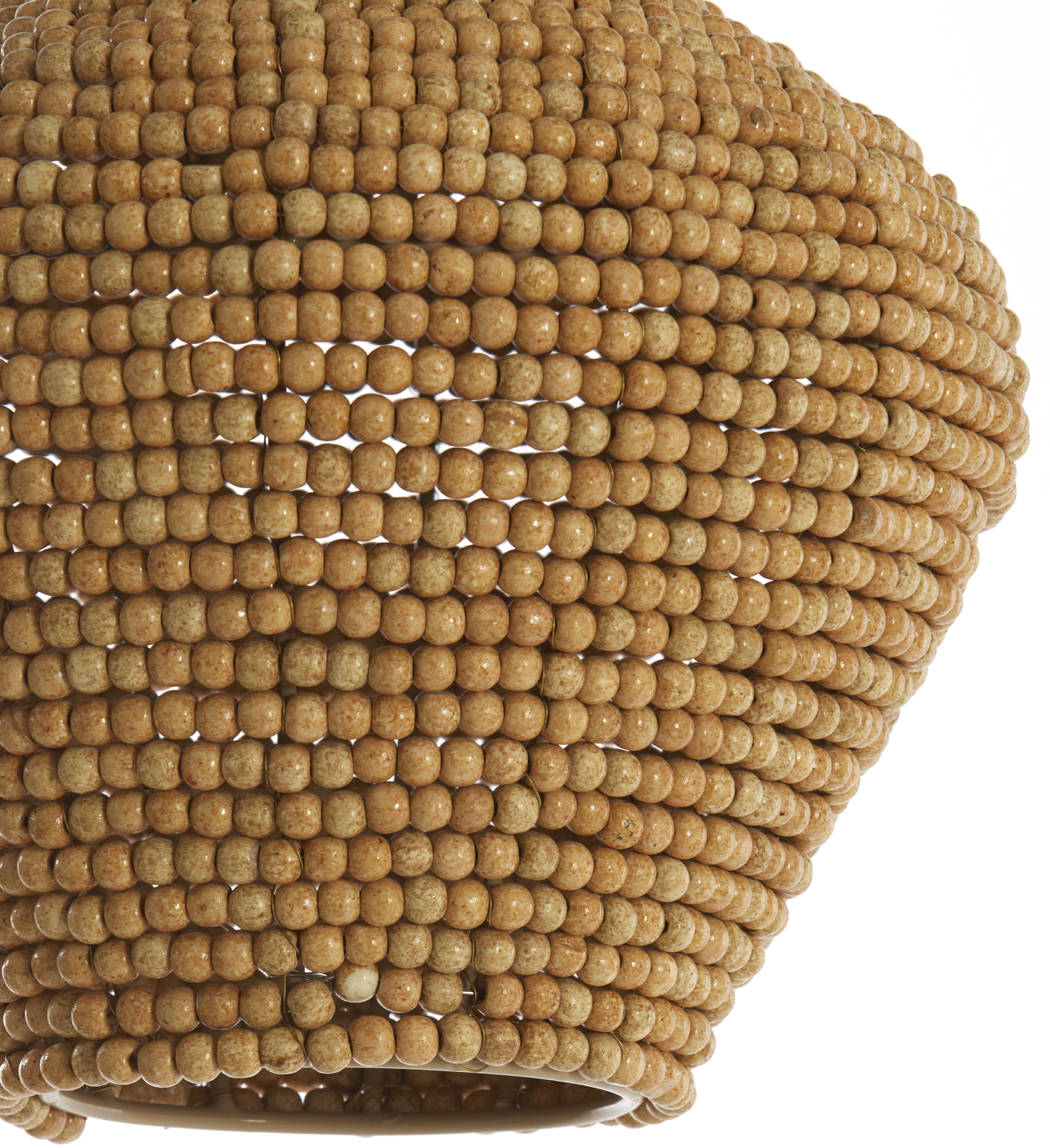 Light & Living Hanglamp 'Kalenga' Kralen, 28cm, kleur Naturel