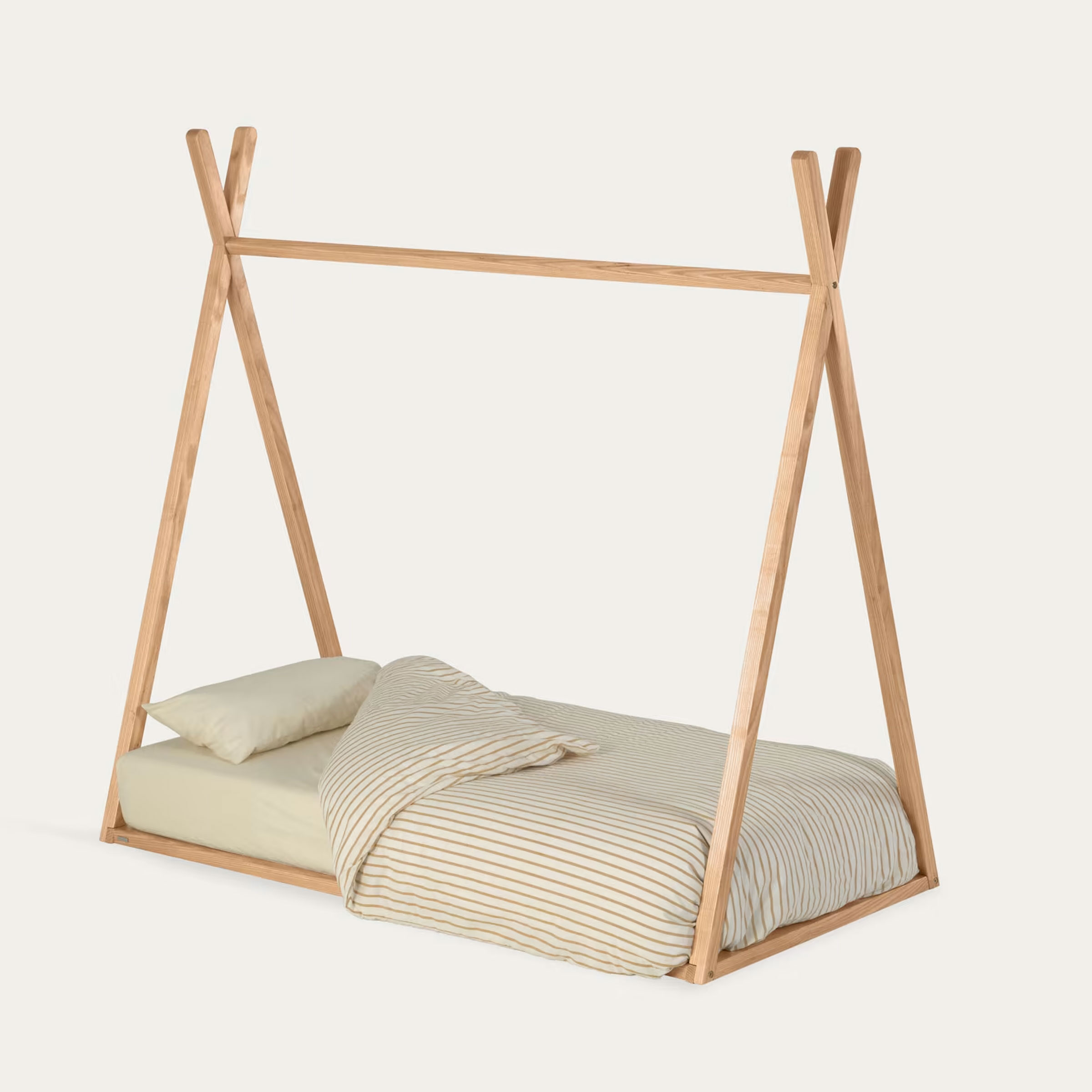 Kave Home Kinderbed 'Maralis' Tipi, kleur Naturel