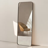 Kave Home Spiegel 'Marco' 100 x 30cm, kleur Zwart