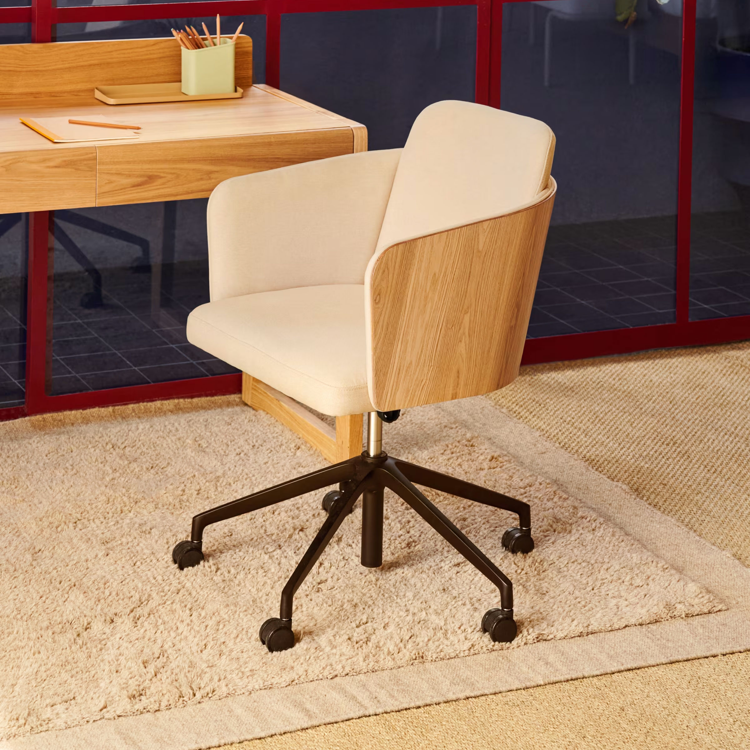 Kave Home Vloerkleed 'Marely' Wol, 160 x 230cm, kleur Beige