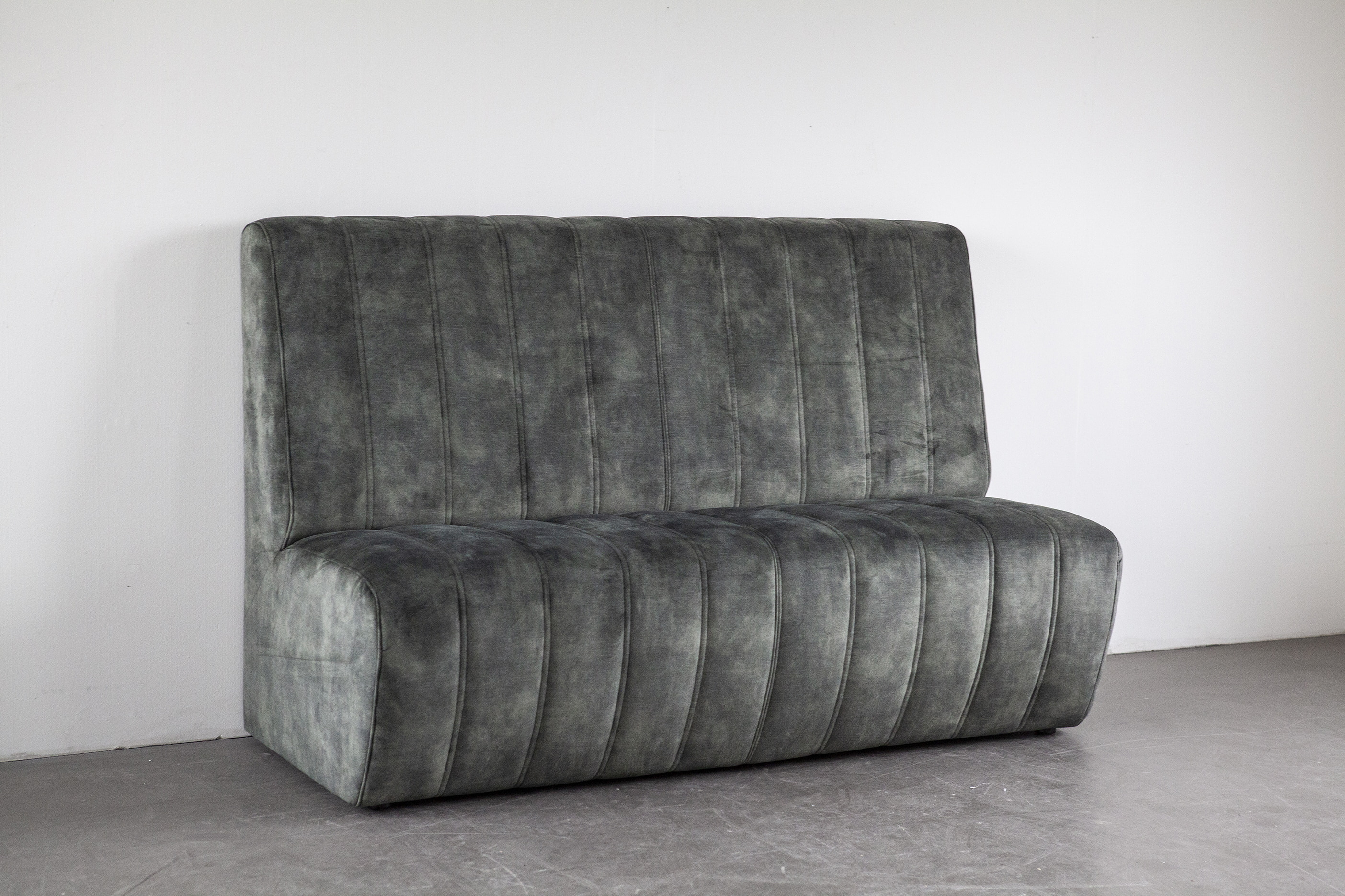 SEVN Eetkamerbank 'Maria' Velvet, 170cm, kleur Huntergroen