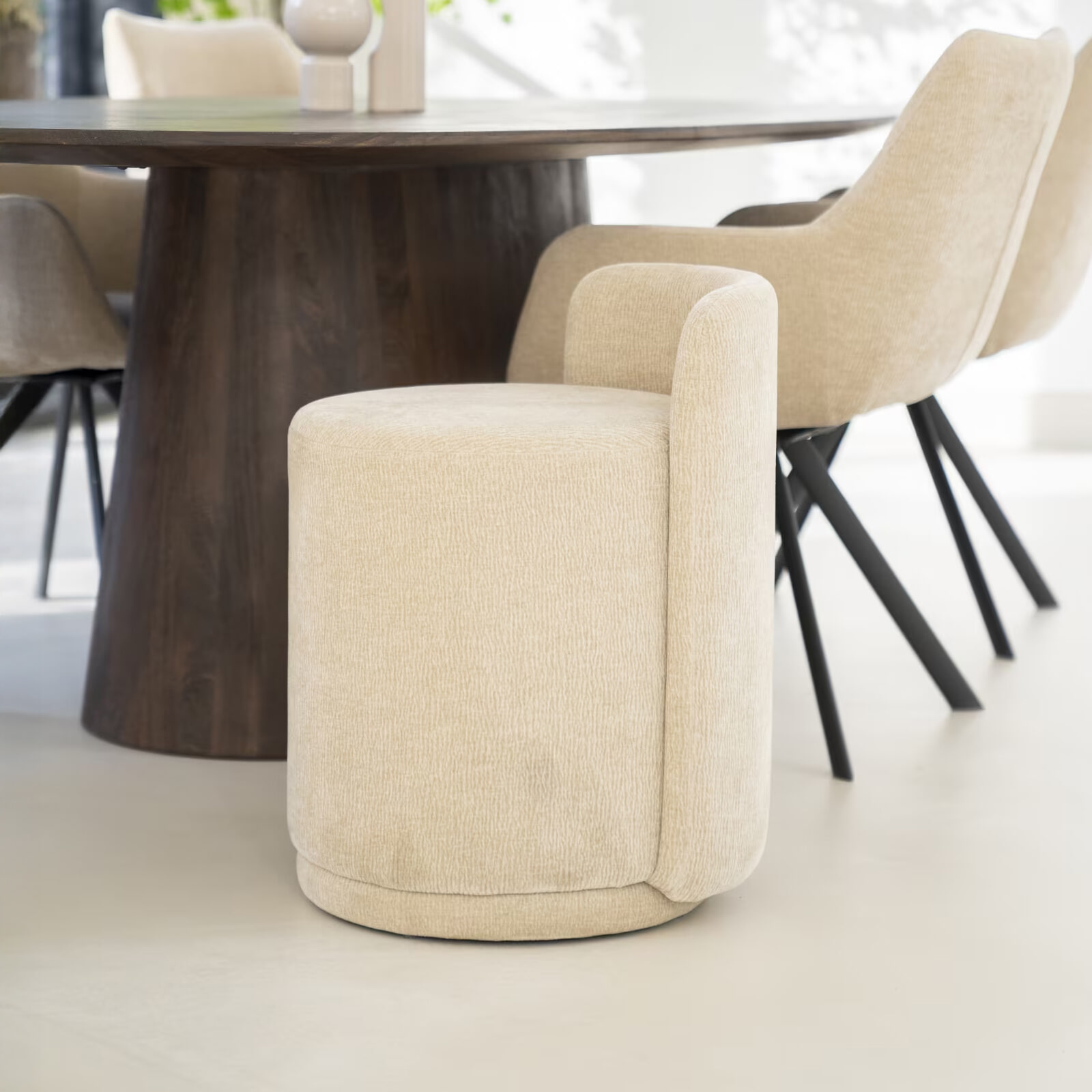 By-Boo Eetkamerstoel Marque - Taupe