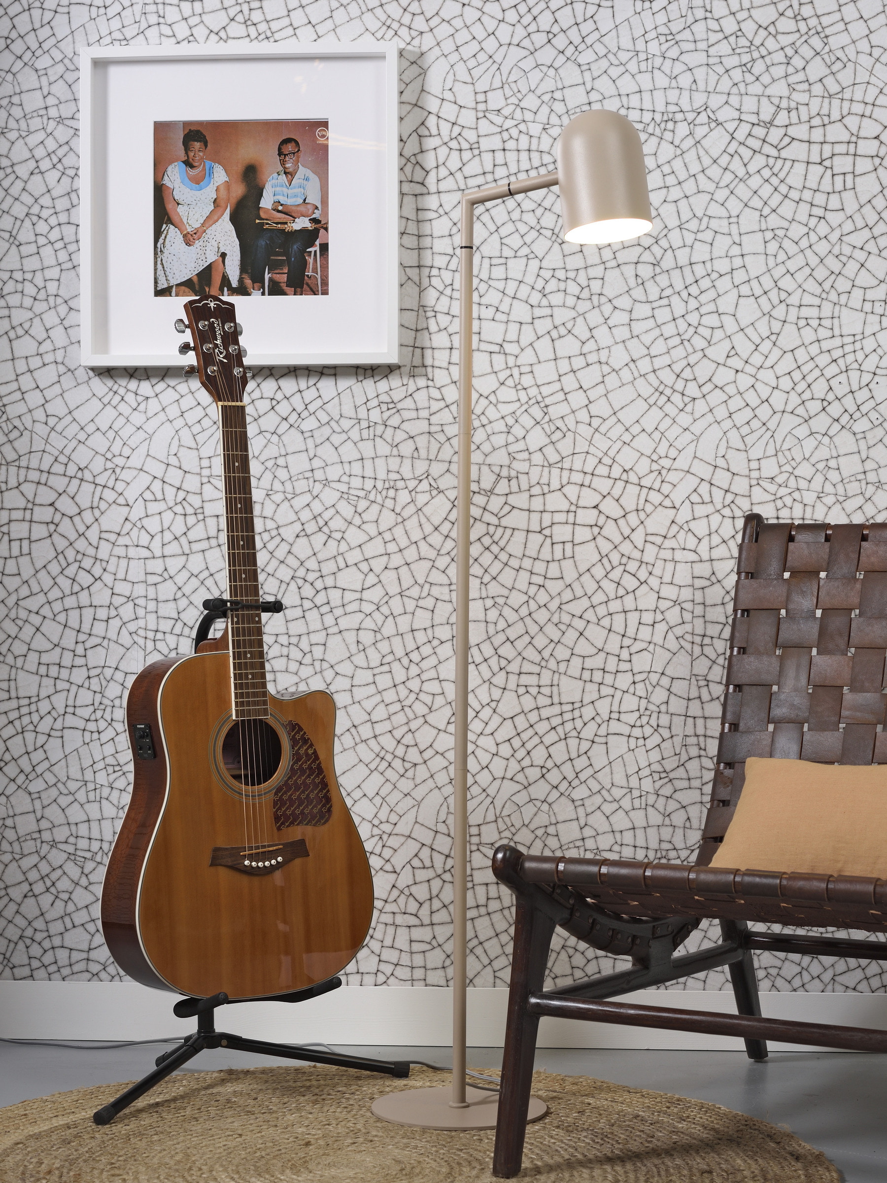 its about RoMi Vloerlamp 'Marseille' 141cm, kleur Zand