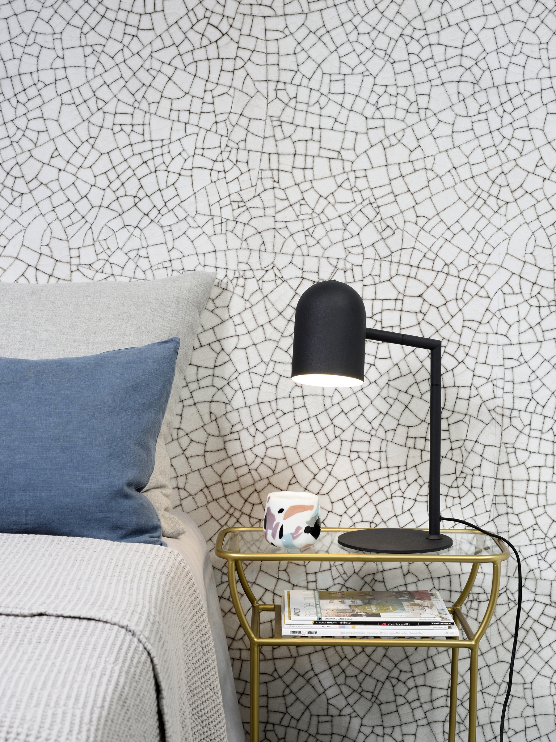 its about RoMi Tafellamp 'Marseille' 45cm, kleur Zwart