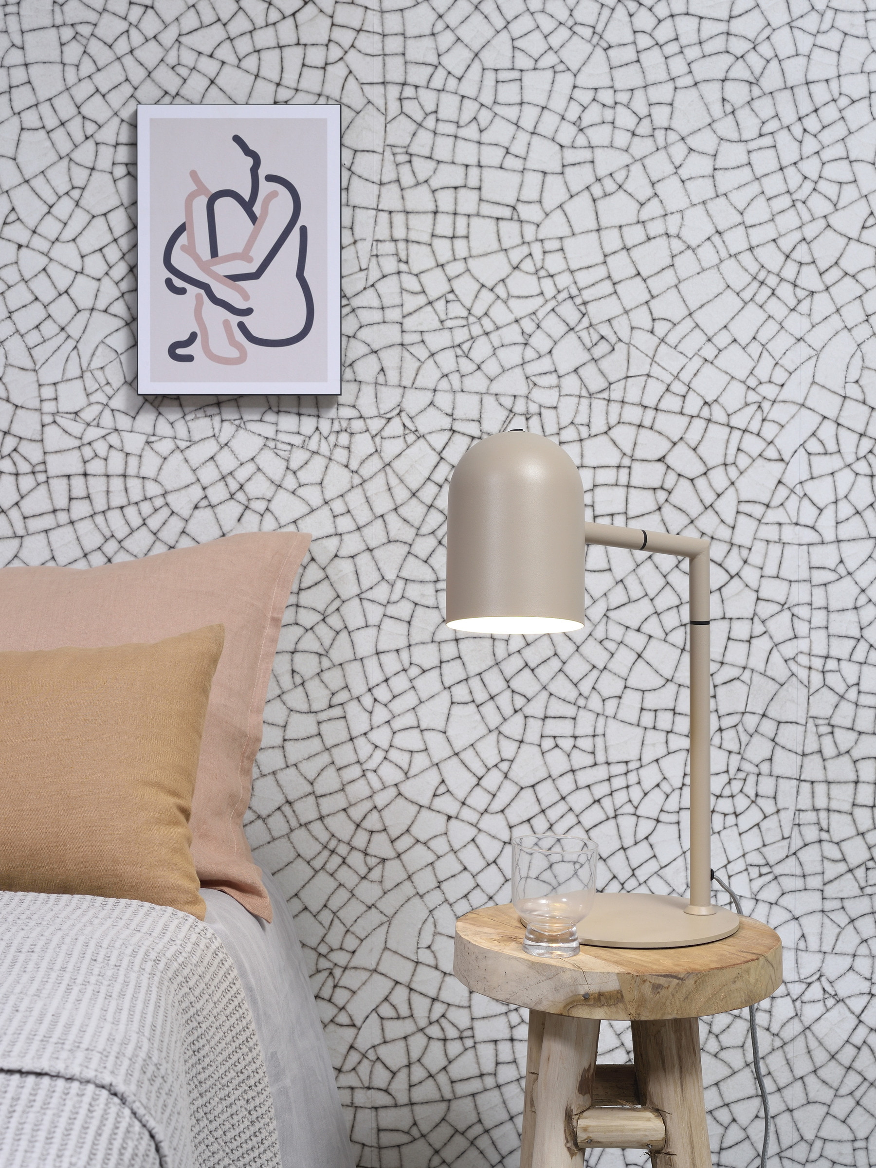 its about RoMi Tafellamp 'Marseille' 45cm, kleur Zand