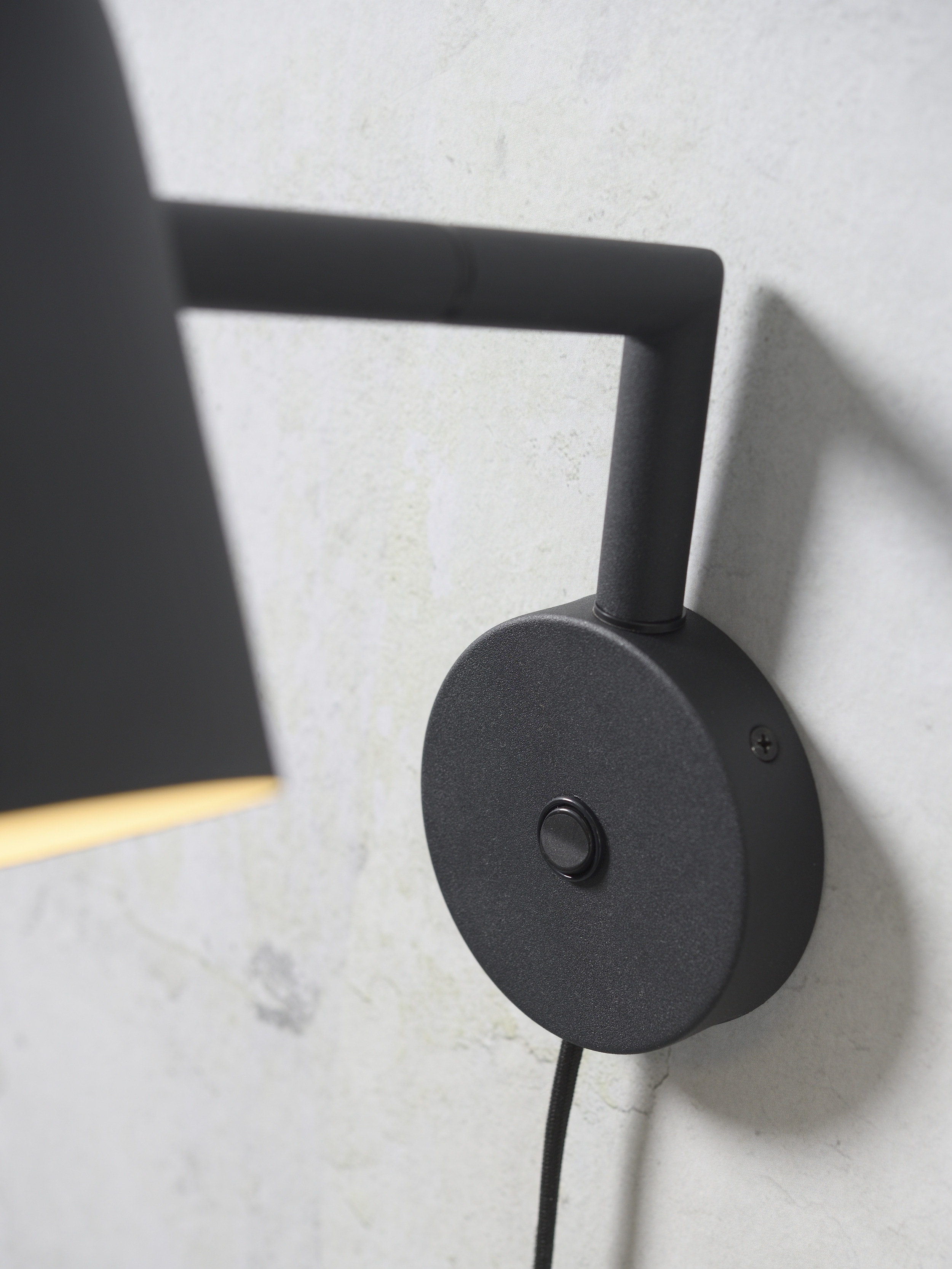 its about RoMi Wandlamp 'Marseille' 26cm, kleur Zwart