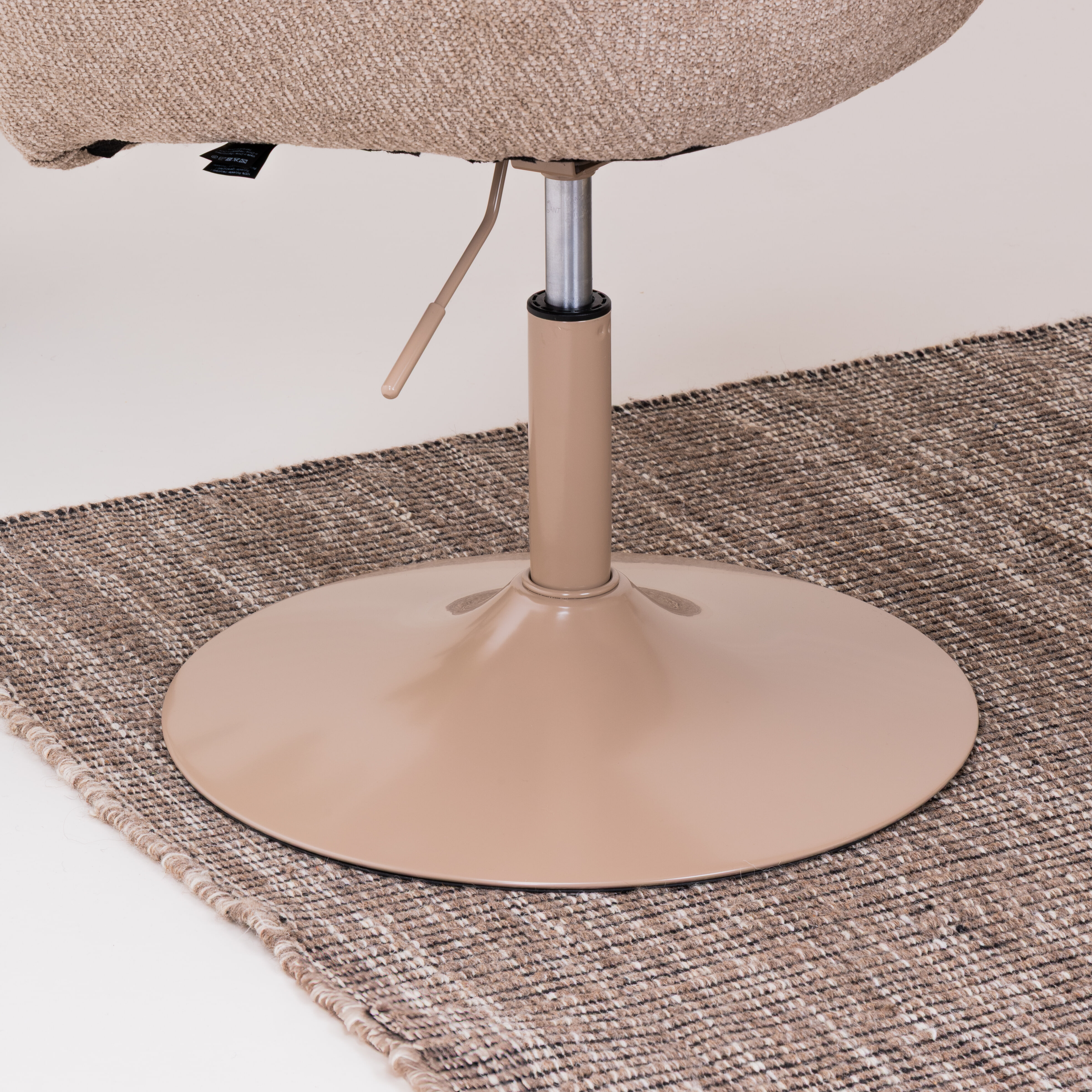 WOOOD Verstelbare Eetkamerstoel 'Marten' Geweven stof, kleur Zand