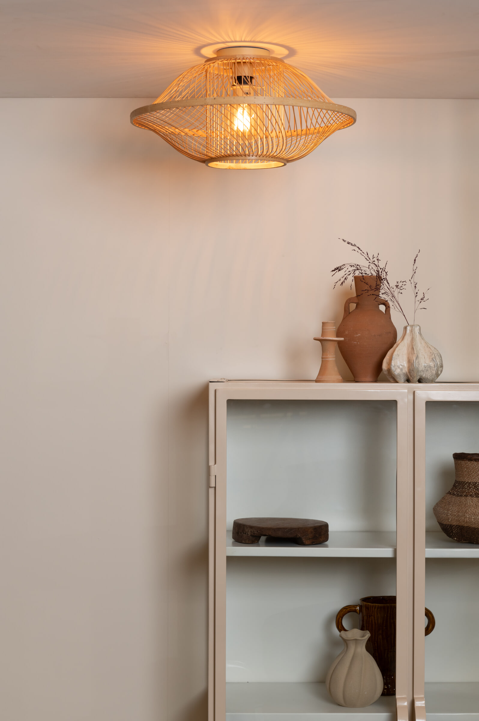 GOOD&MOJO Plafondlamp 'Maui' Bamboe, 50cm, kleur Naturel
