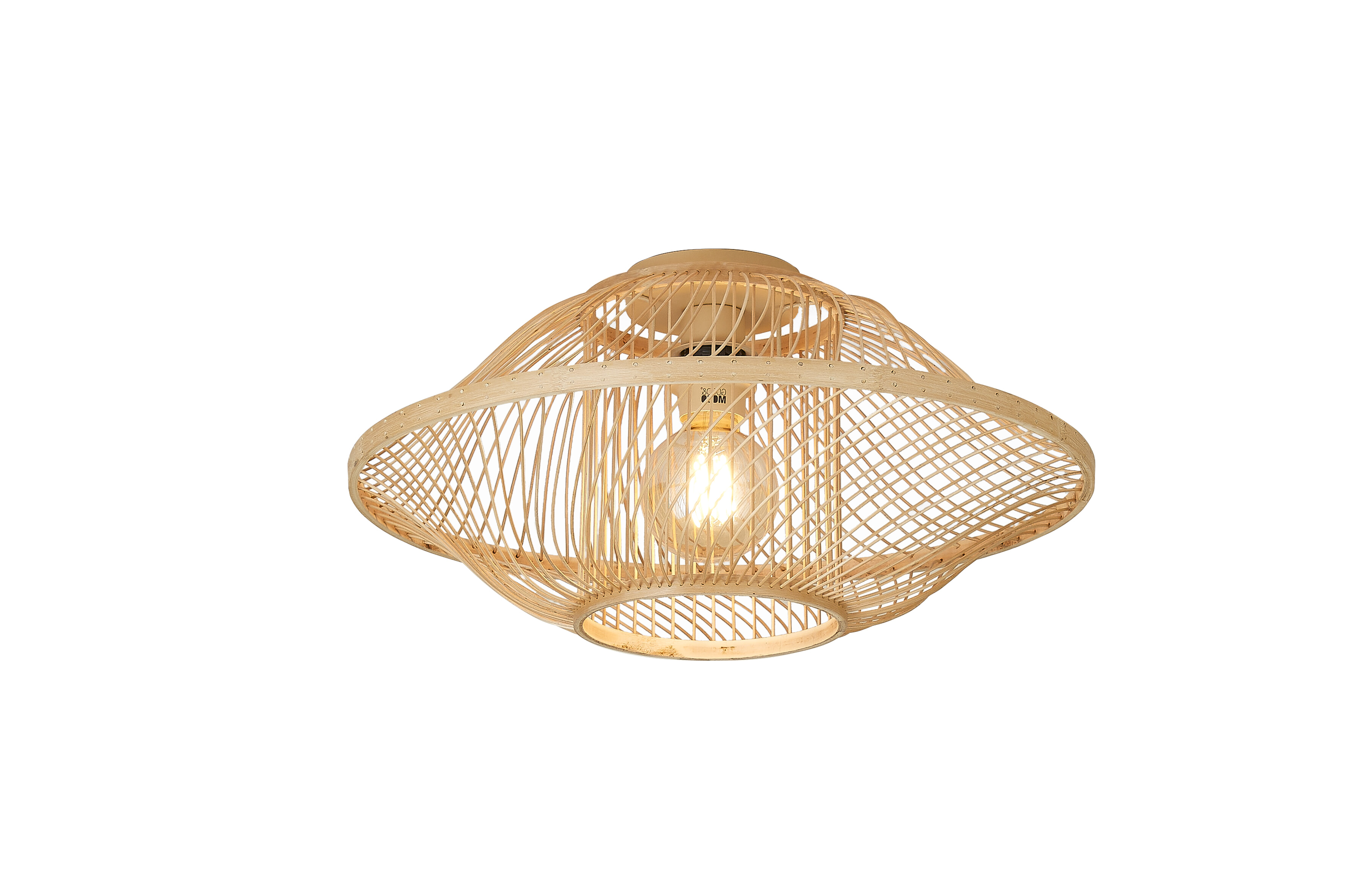 GOOD&MOJO Plafondlamp 'Maui' Bamboe, 50cm, kleur Naturel