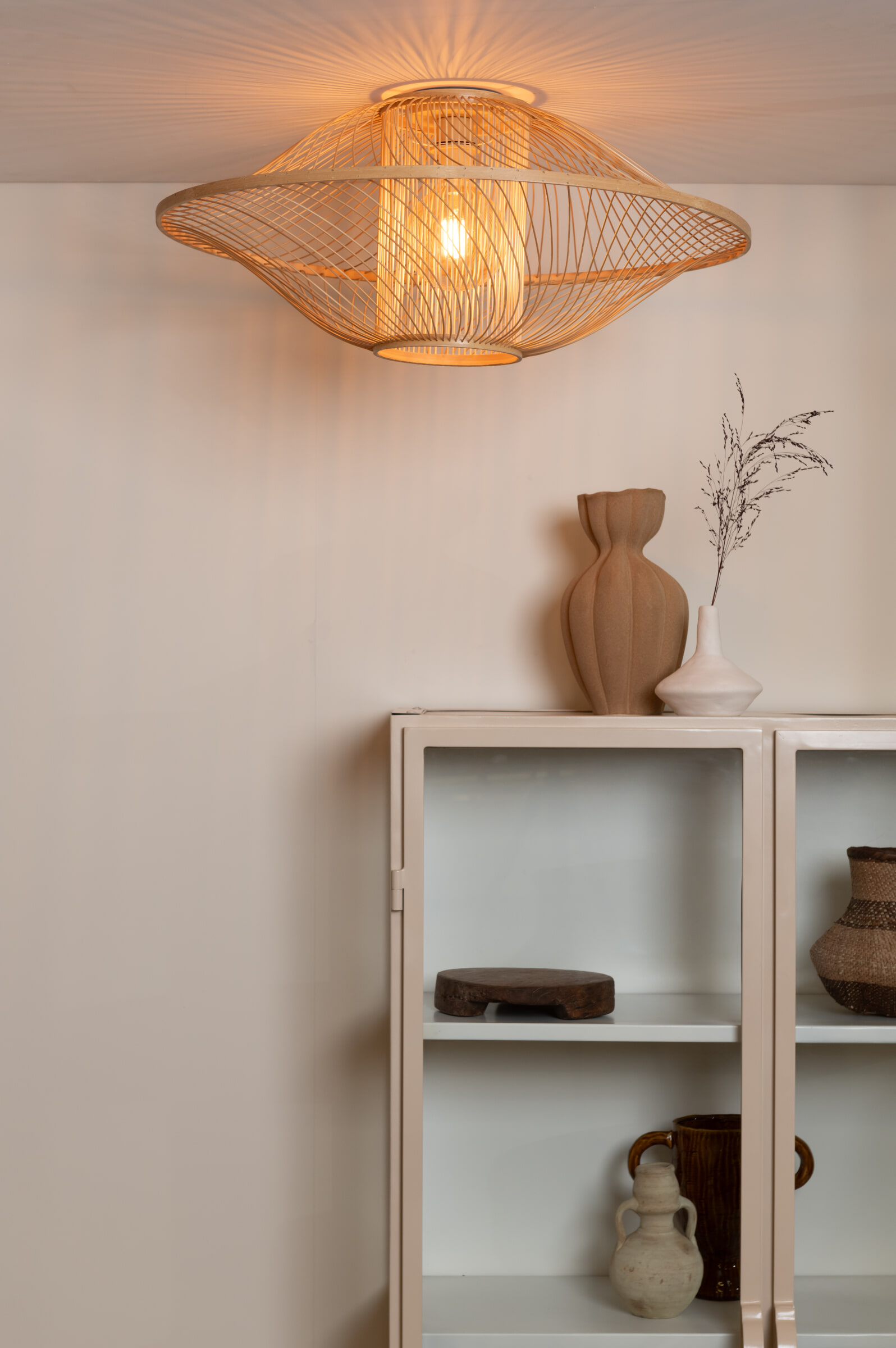 GOOD&MOJO Plafondlamp 'Maui' Bamboe, 70cm, kleur Naturel