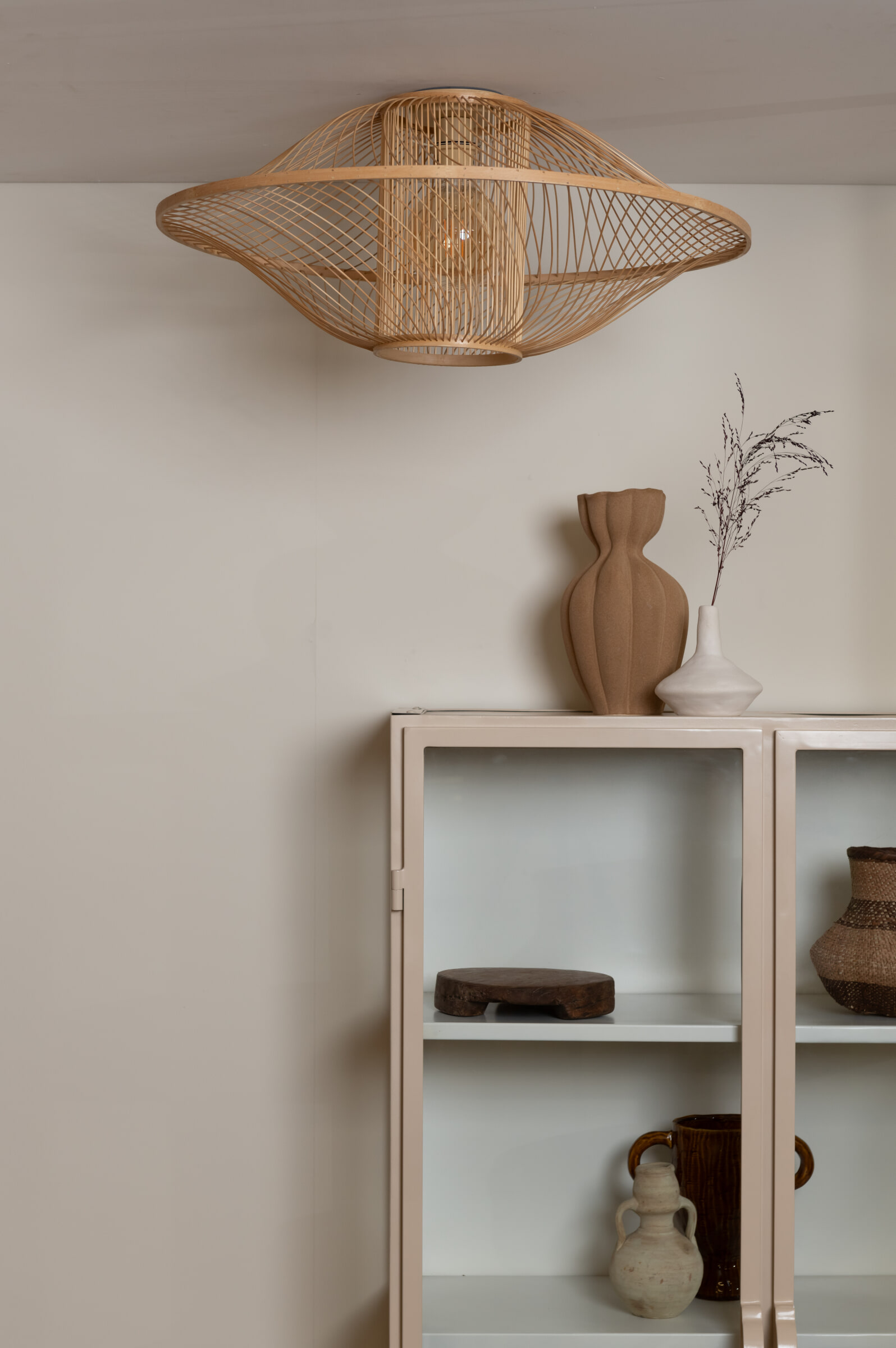 GOOD&MOJO Plafondlamp 'Maui' Bamboe, 70cm, kleur Naturel