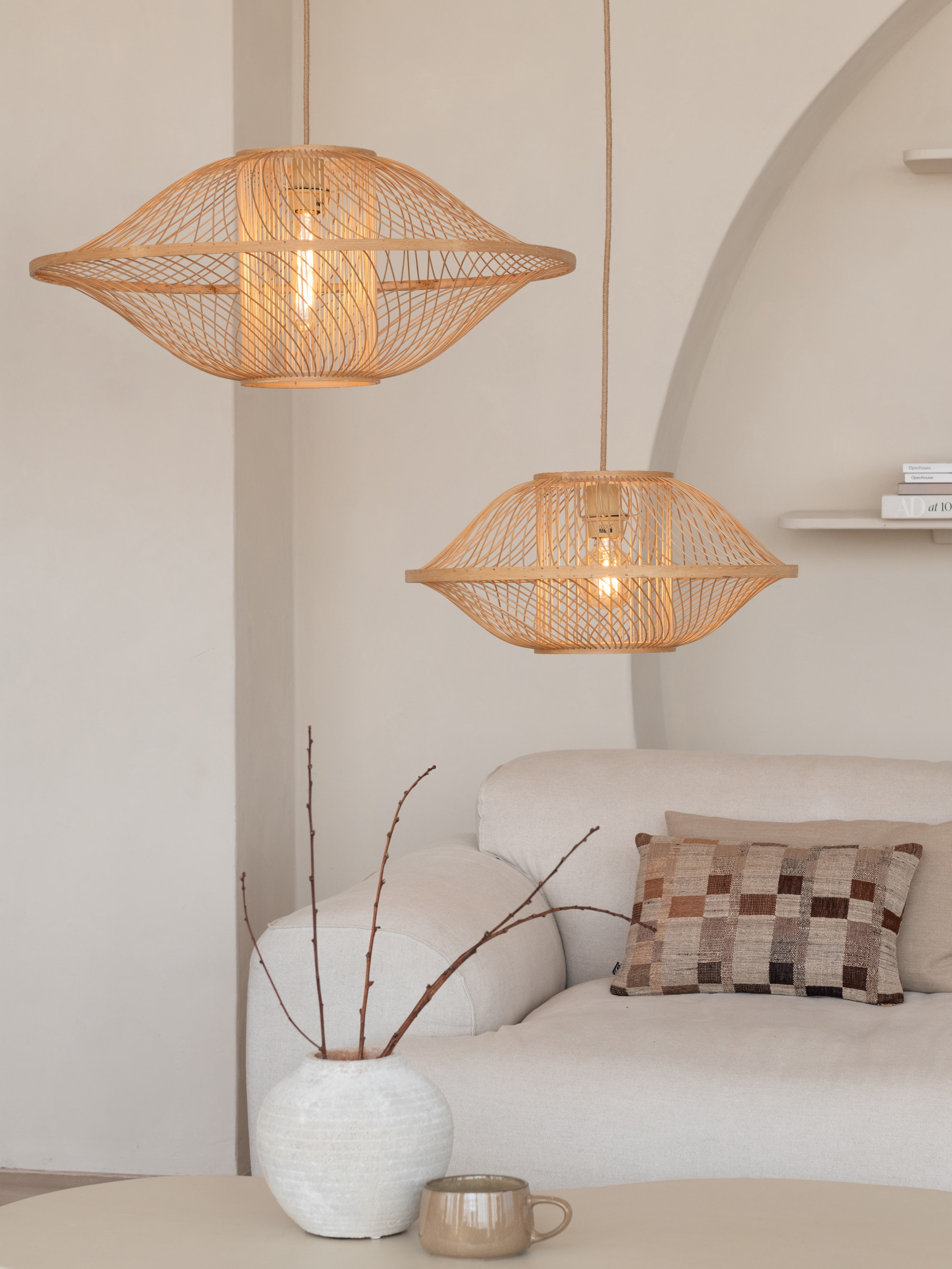 GOOD&MOJO Hanglamp 'Maui' Bamboe, 50cm, kleur Naturel