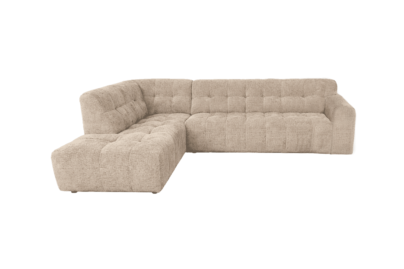 Tower Living 3-zits Hoekbank Memphis Links, 299cm, Haga stof - Beige