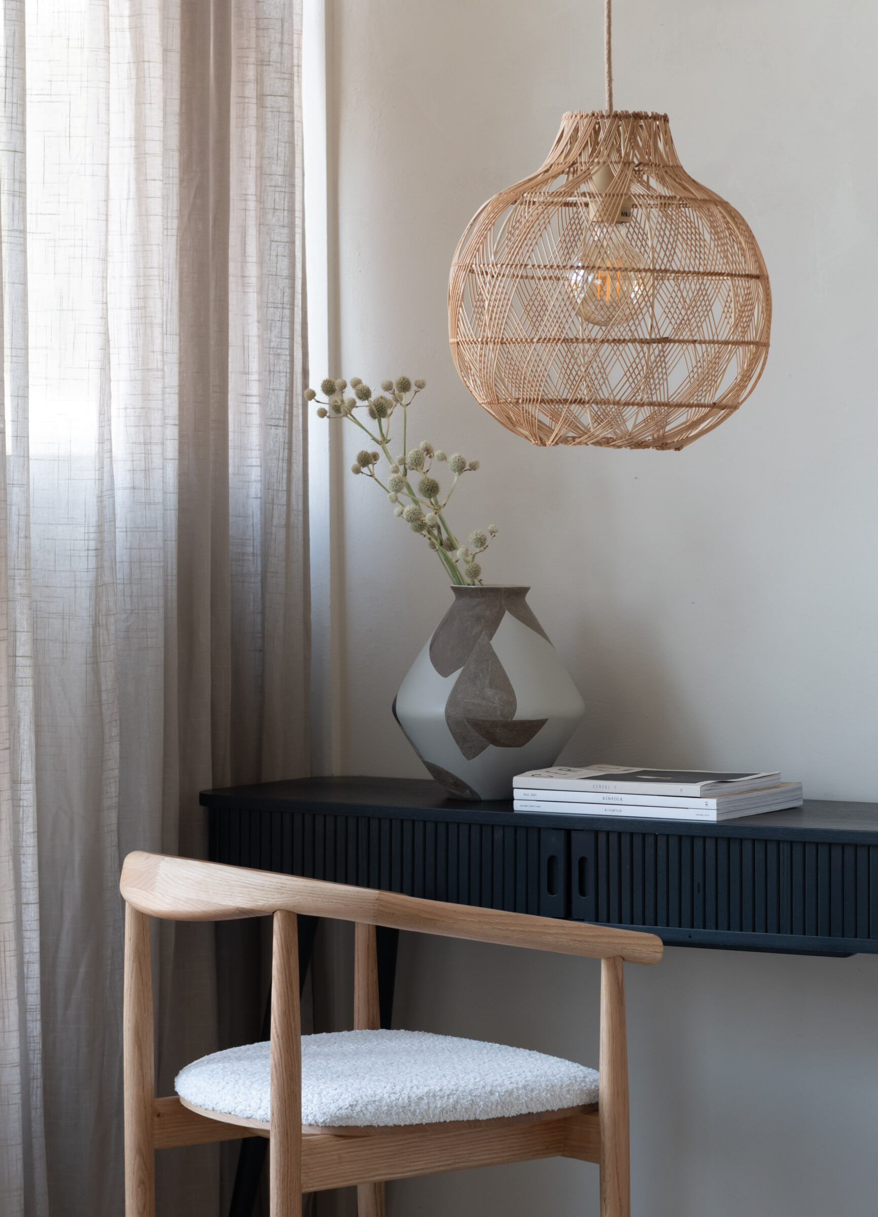 GOOD&MOJO Hanglamp 'Mendoza' Bamboe, 35cm, kleur Naturel