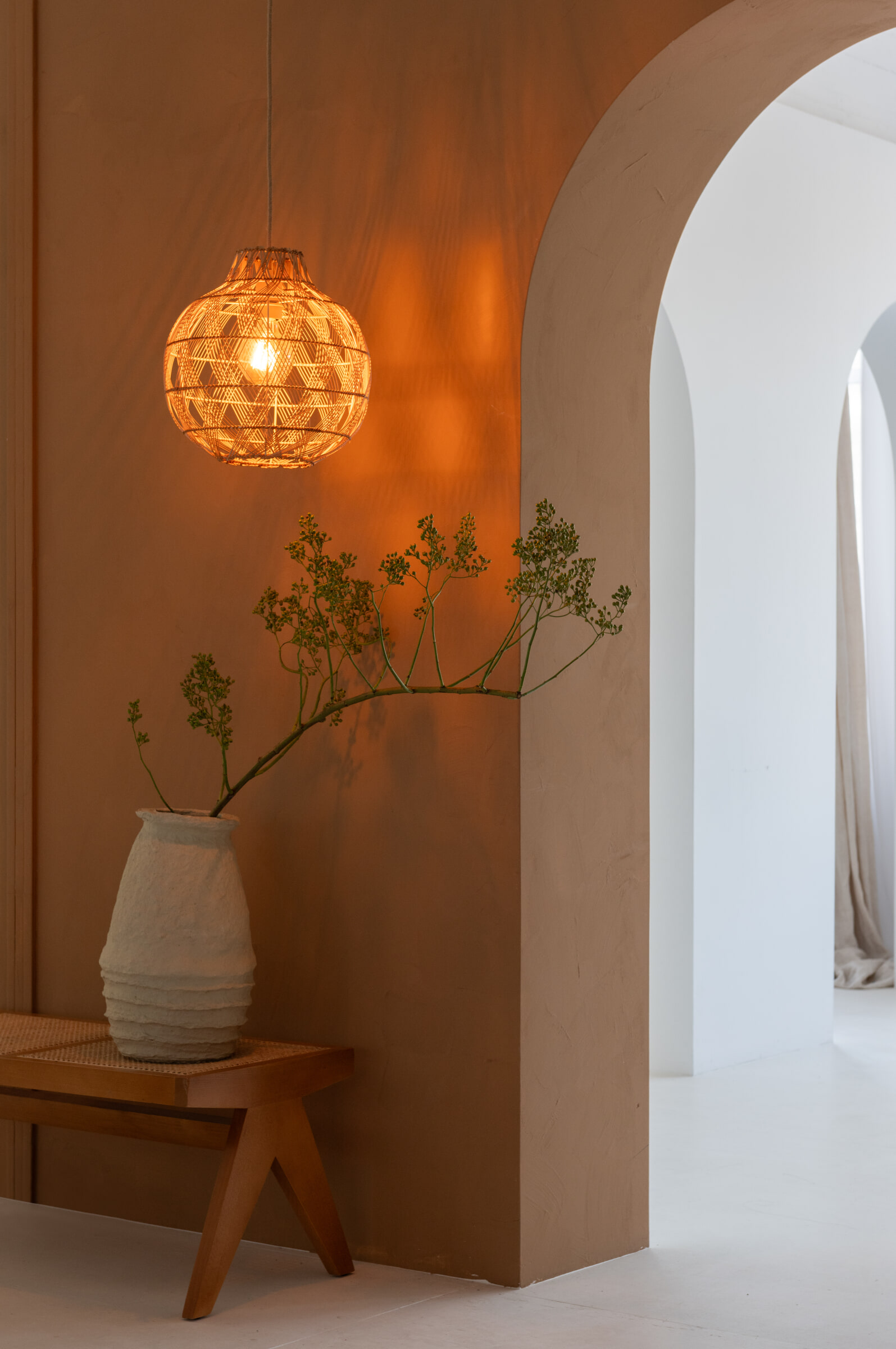 GOOD&MOJO Hanglamp 'Mendoza' Bamboe, 35cm, kleur Naturel