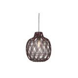 GOOD&MOJO Hanglamp 'Mendoza' Bamboe, 40cm, kleur Burgundy
