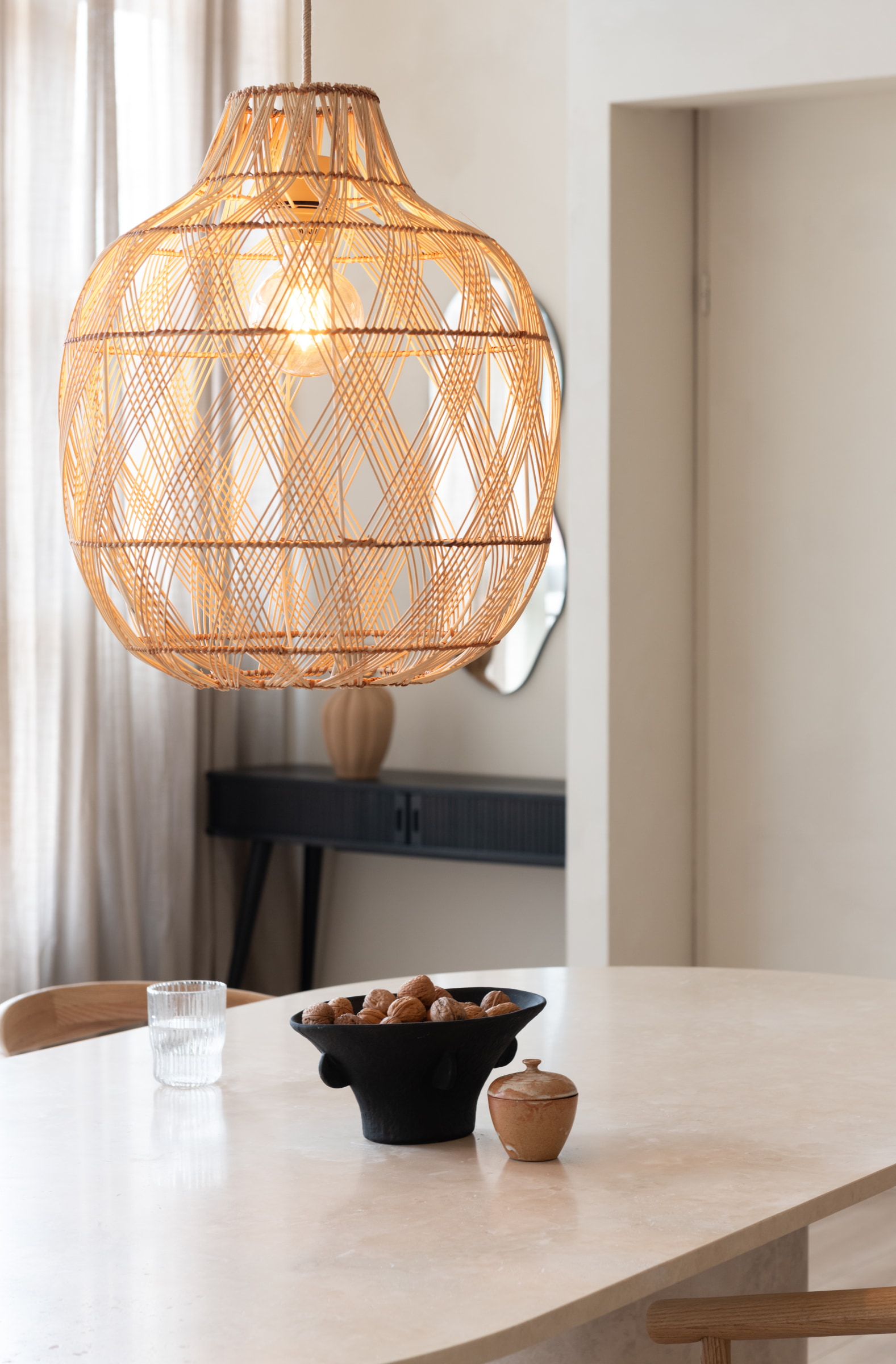 GOOD&MOJO Hanglamp 'Mendoza' Bamboe, 40cm, kleur Naturel