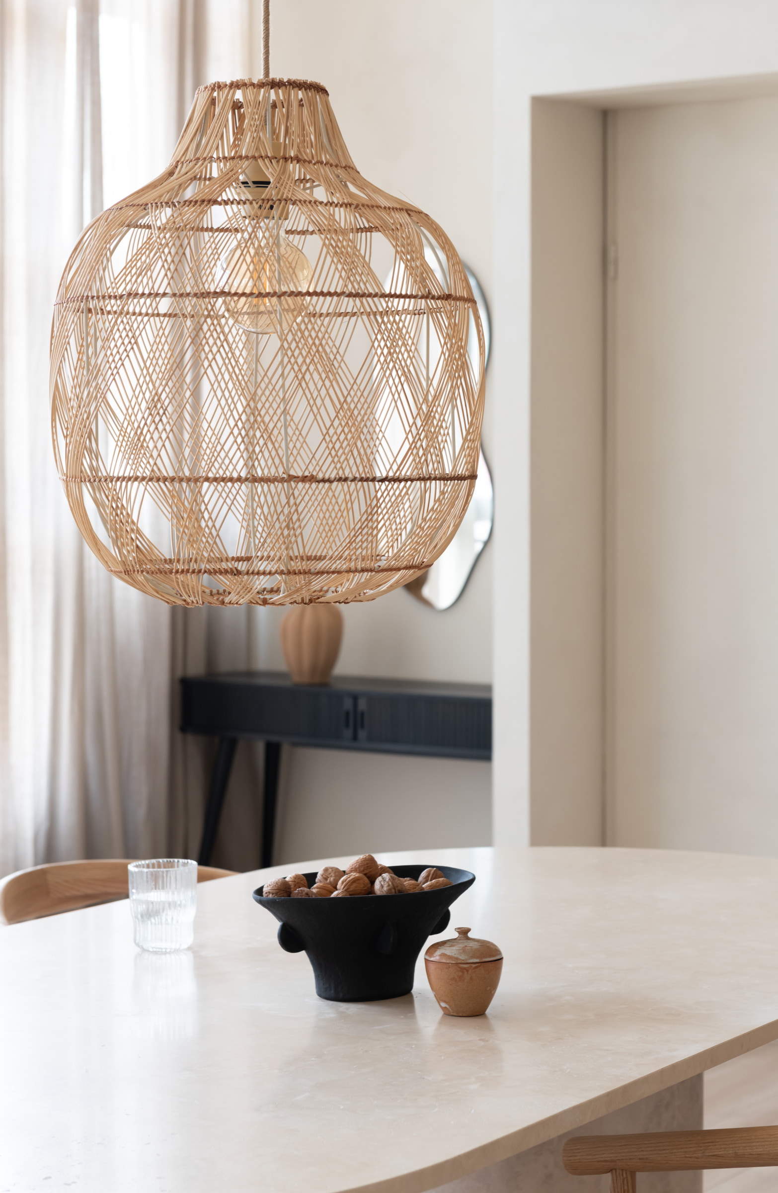 GOOD&MOJO Hanglamp 'Mendoza' Bamboe, 40cm, kleur Naturel