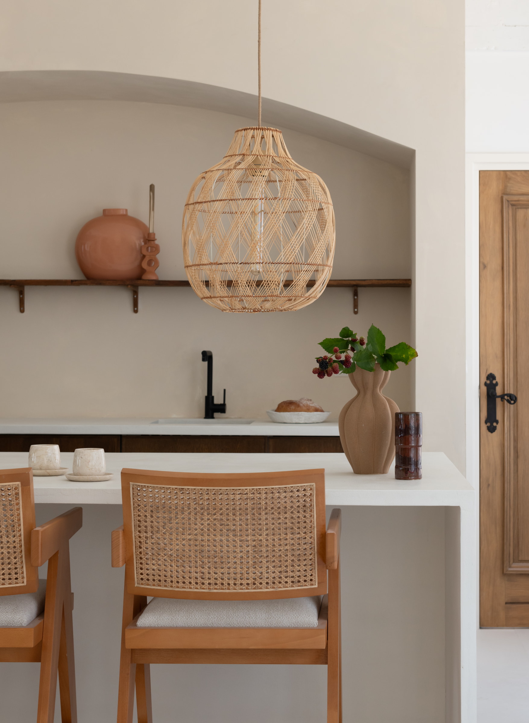 GOOD&MOJO Hanglamp 'Mendoza' Bamboe, 40cm, kleur Naturel