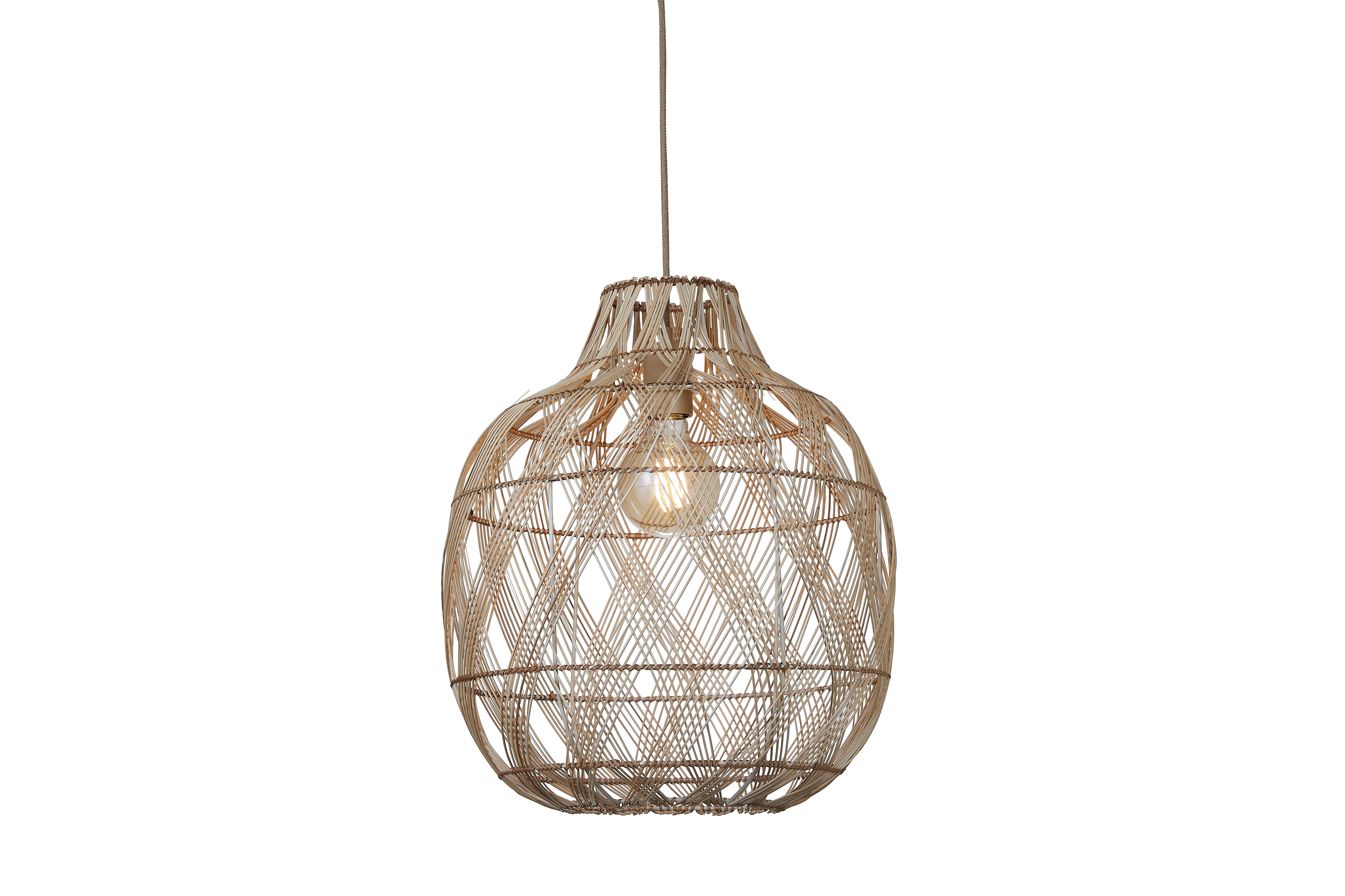 GOOD&MOJO Hanglamp 'Mendoza' Bamboe, 40cm, kleur Naturel