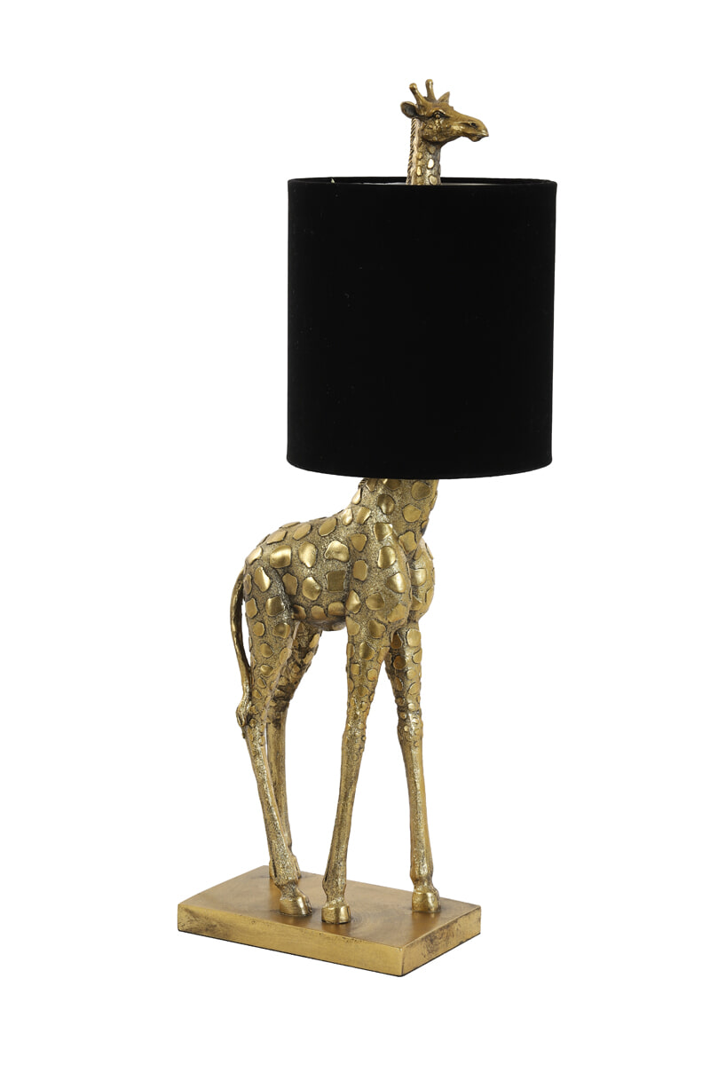 Light & Living Tafellamp 'Giraffe' 68cm, kleur Zwart