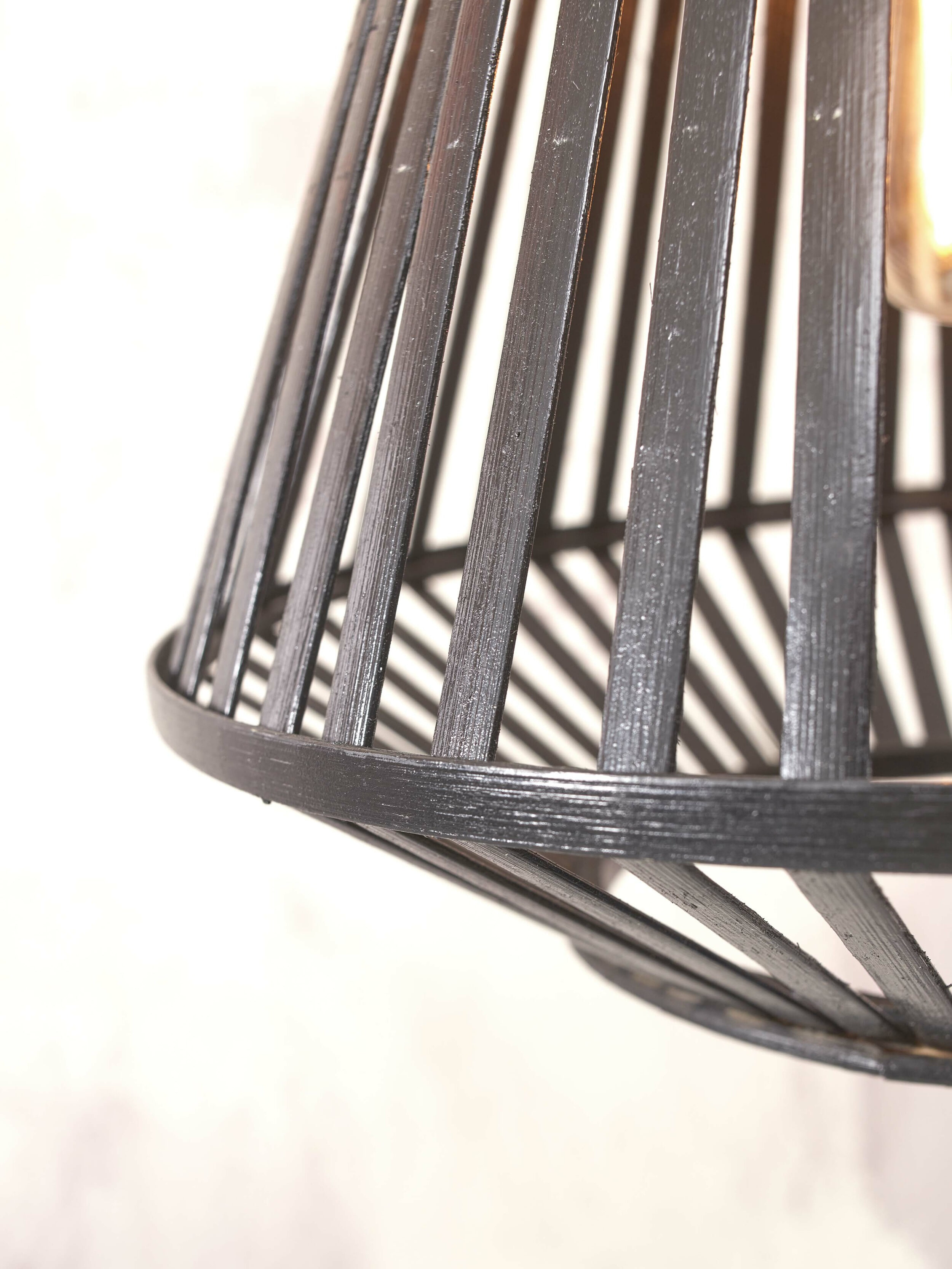 GOOD&MOJO Vloerlamp 'Merapi' Bamboe, 150cm, kleur Zwart