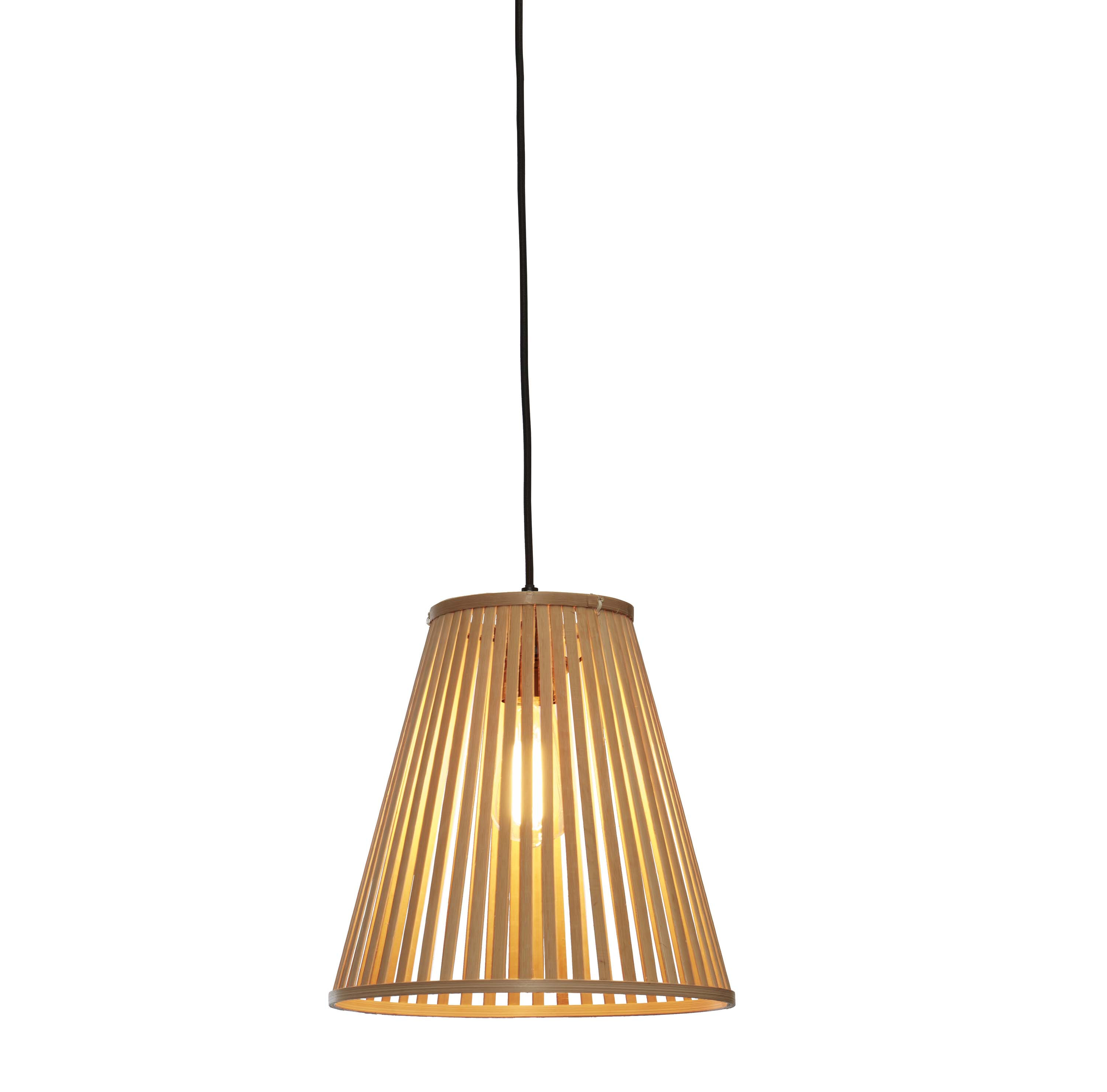 GOOD&MOJO Hanglamp 'Merapi' Bamboe, 30cm, kleur Naturel