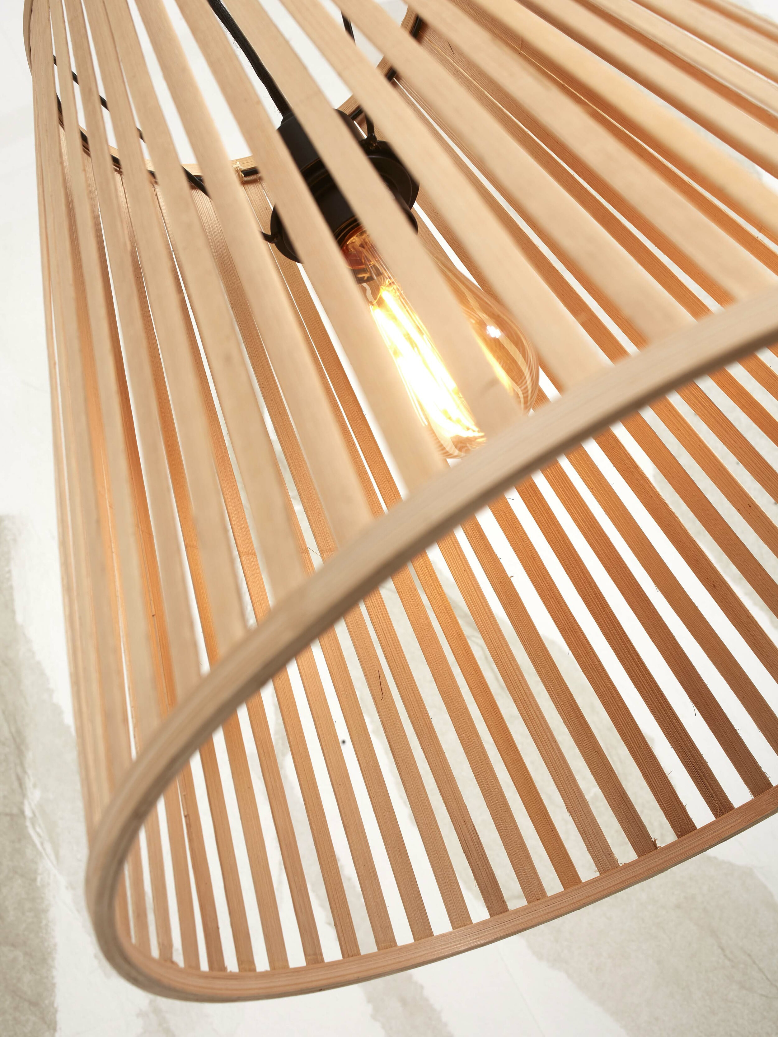 GOOD&MOJO Hanglamp 'Merapi' Bamboe, 30cm, kleur Naturel
